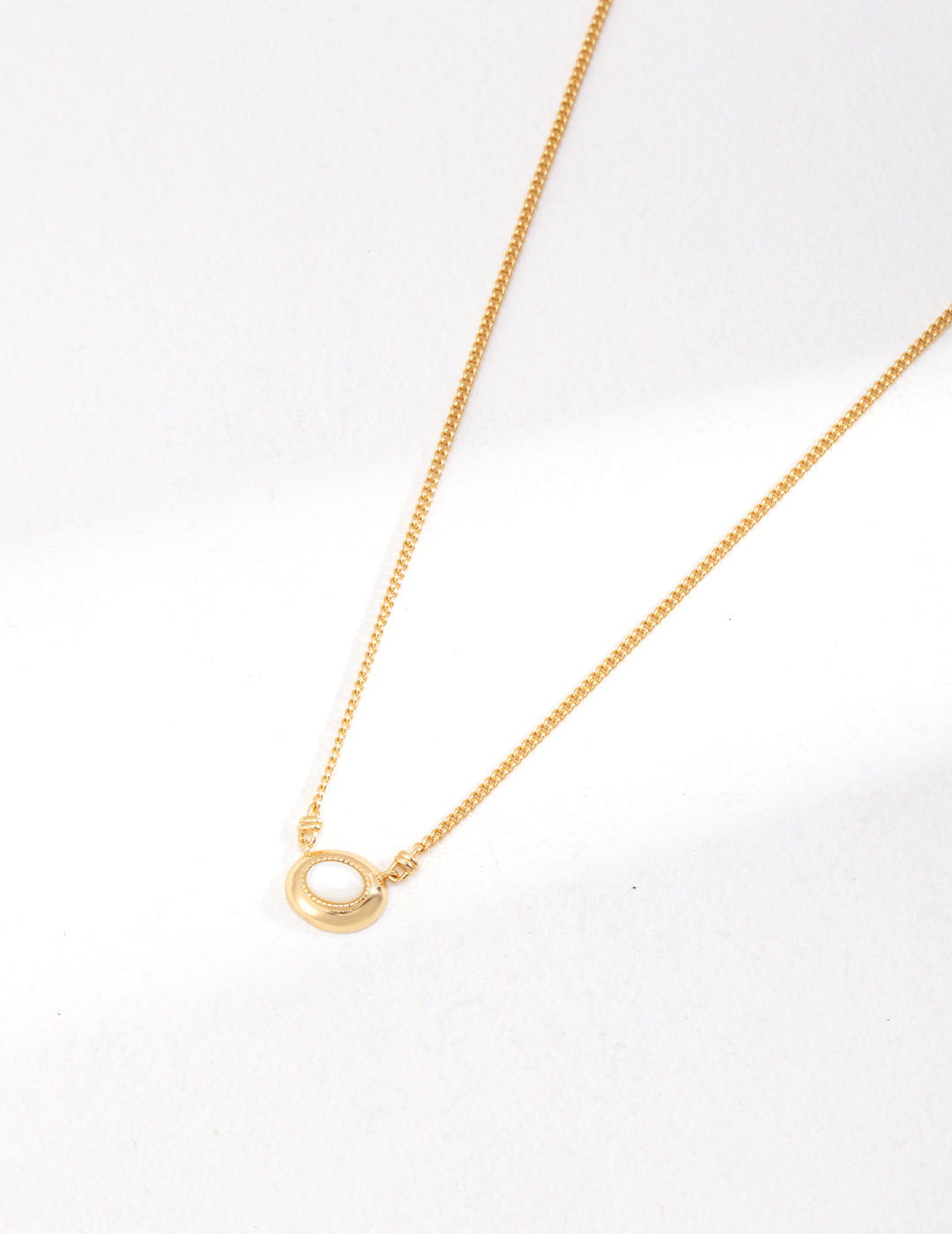 STERLING SILVER CLASSIC NACRE STACKING NECKLACE