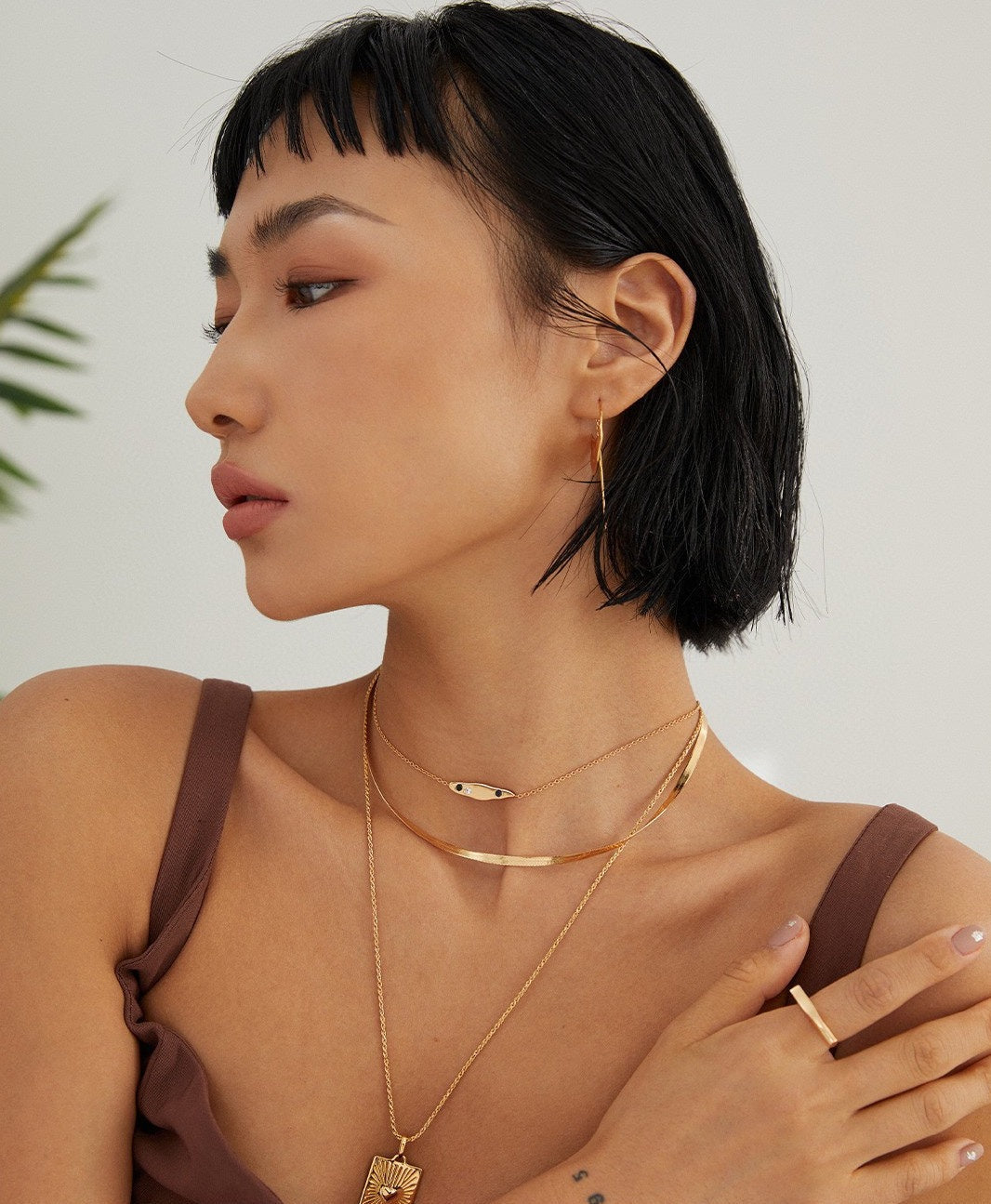 STERLING SILVER BLADE SNAKE BONE CHAIN