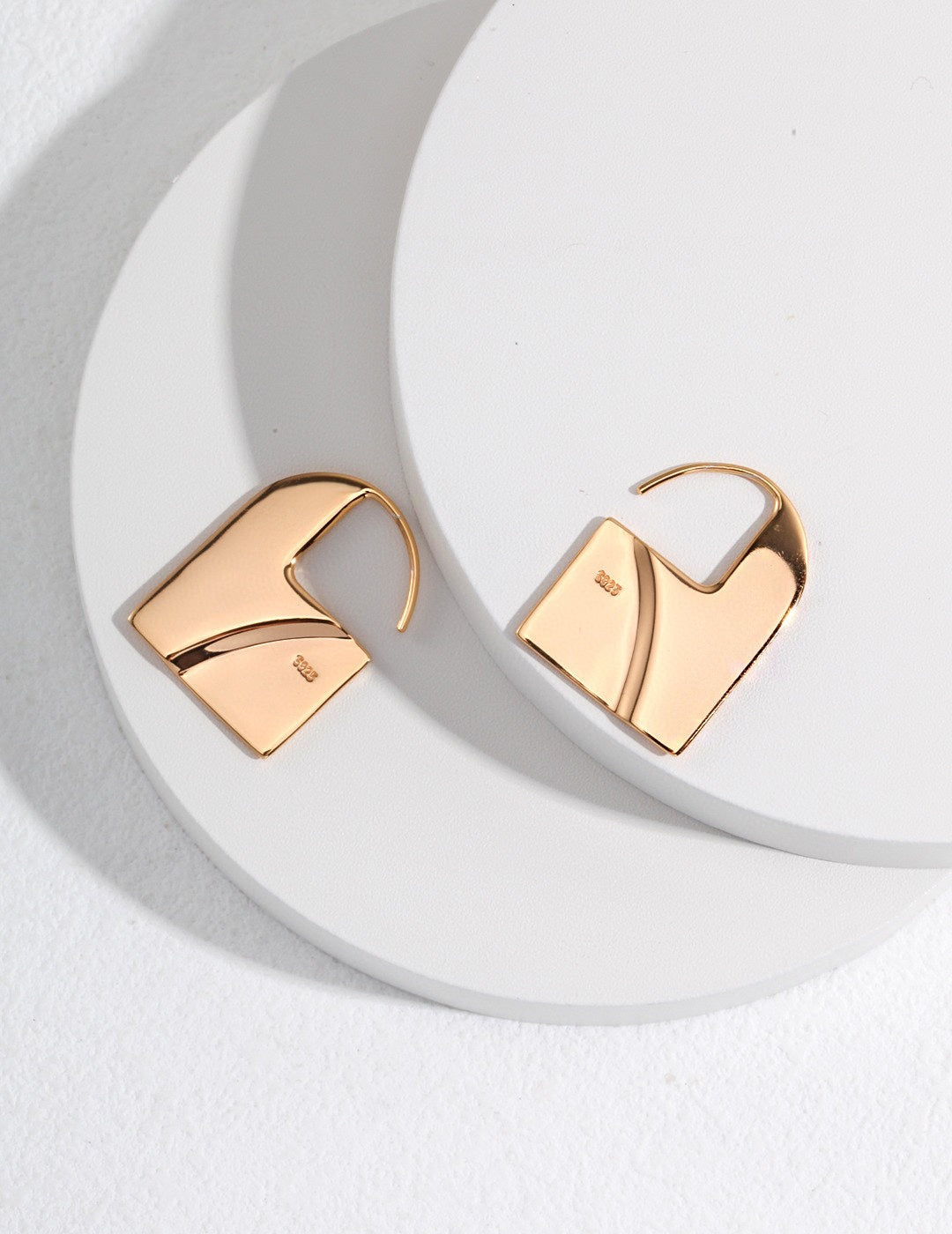 STERLING SILVER DOME HOOP EARRINGS