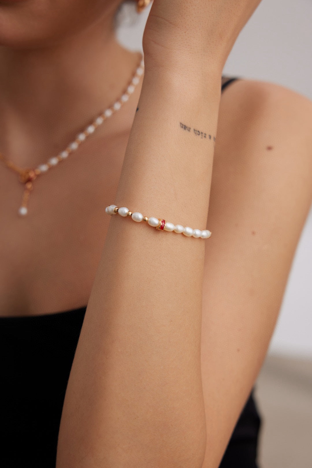 STREAM SERIES DRIP GLAZE PEARL BRACELET