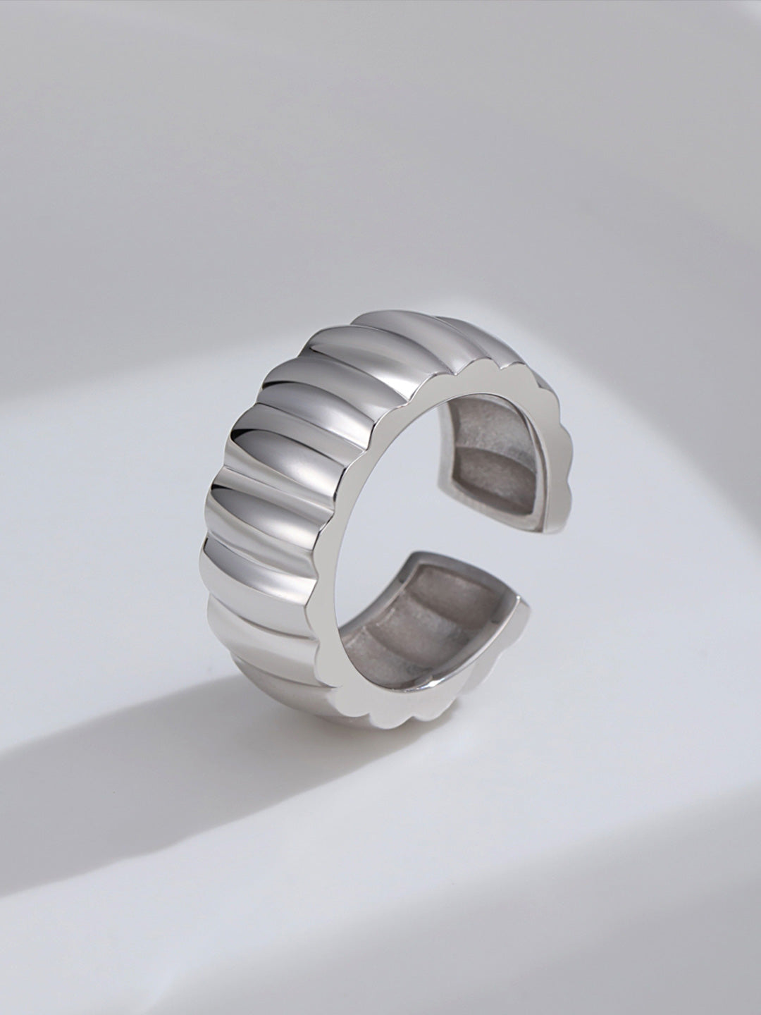 STERLING SILVER GEAR SERIES VERSATILE HOOP EARRINGS