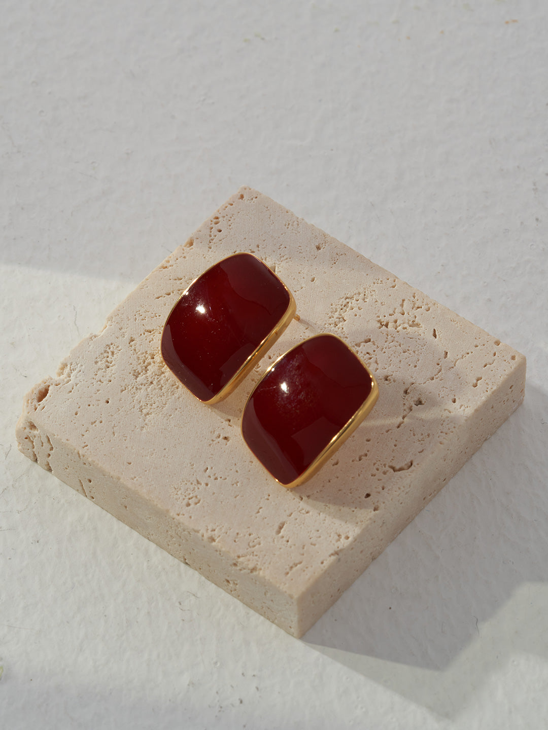 DRIP GLAZE STERLING SILVER EARRINGS