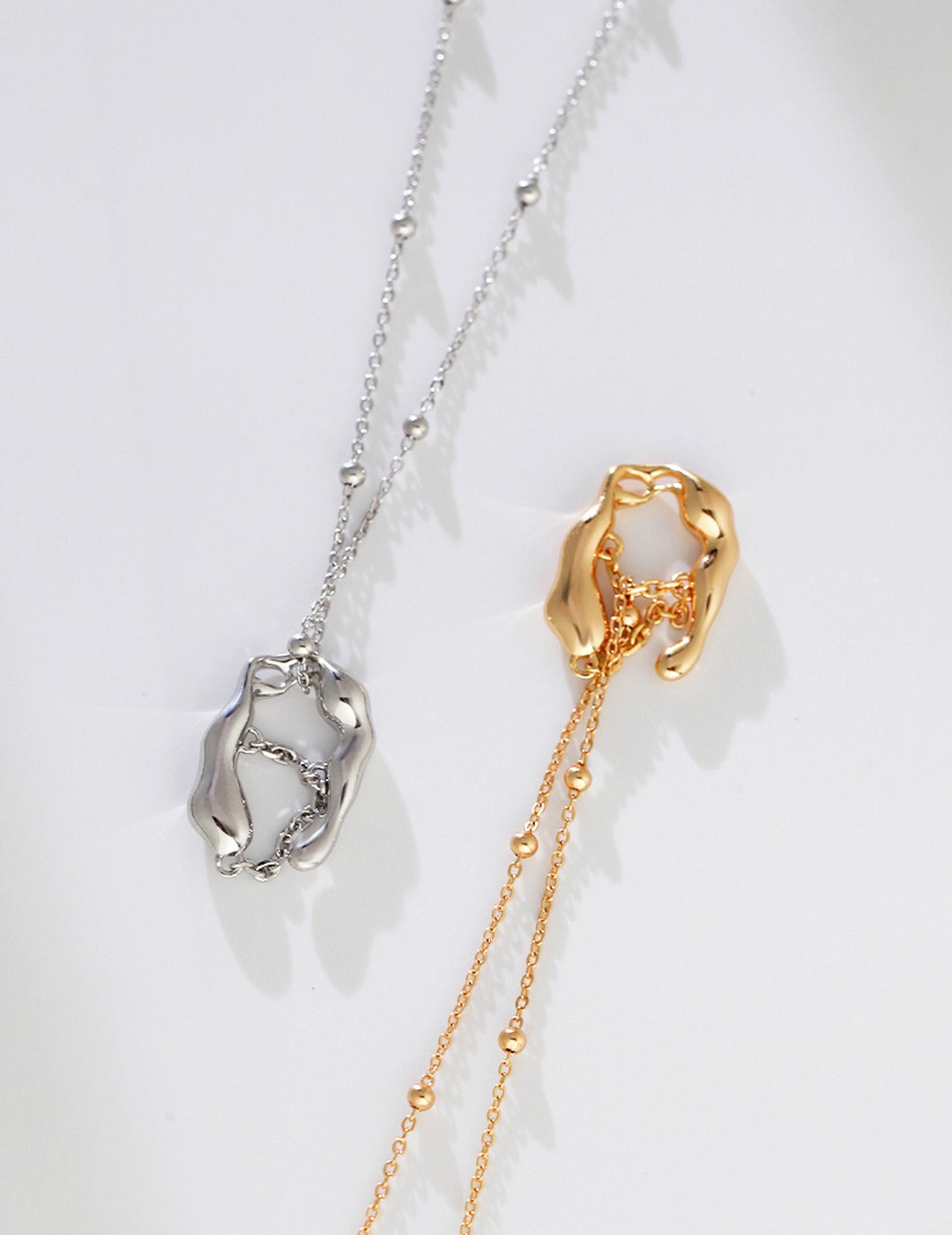 STERLING SILVER FLOW CHAIN NECKLACE