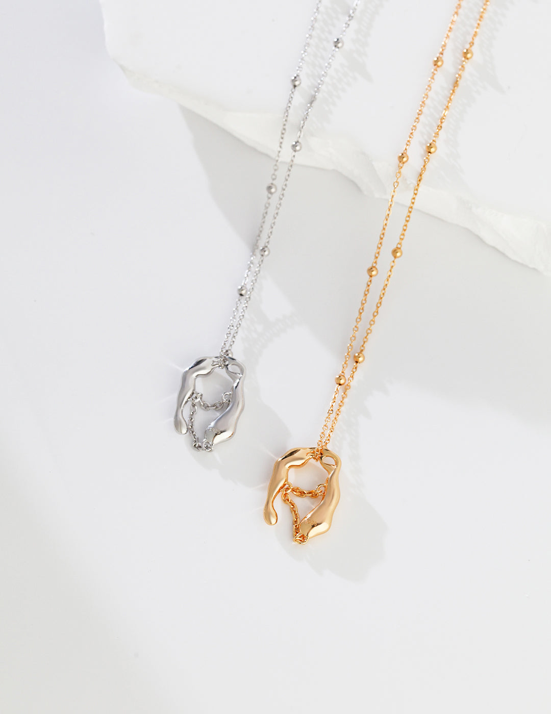 STERLING SILVER FLOW CHAIN NECKLACE