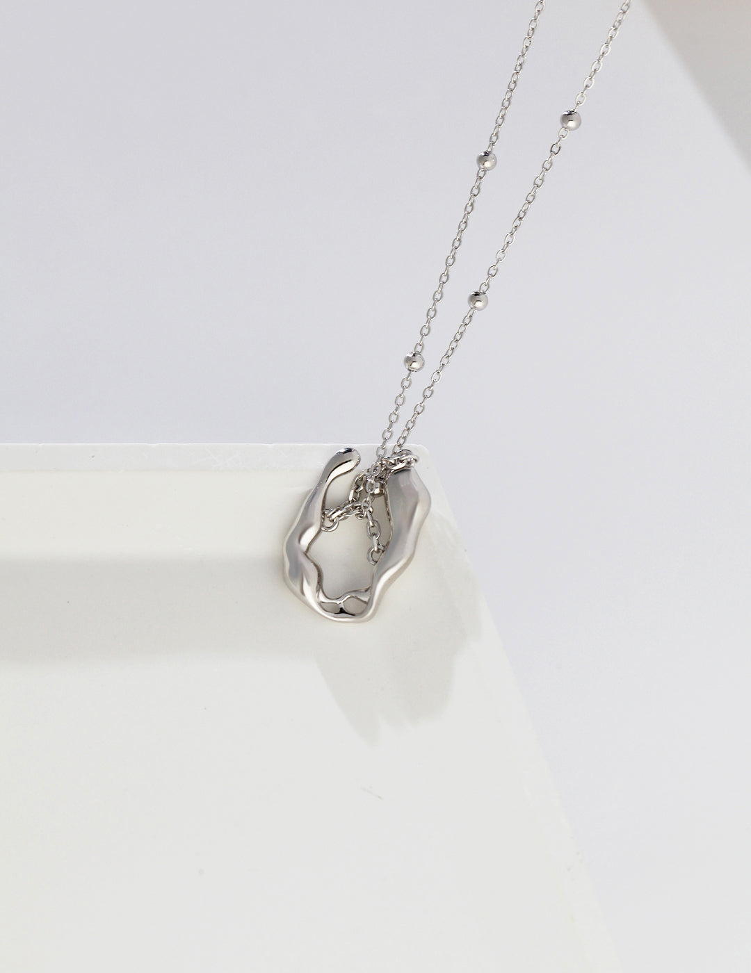 STERLING SILVER FLOW CHAIN NECKLACE