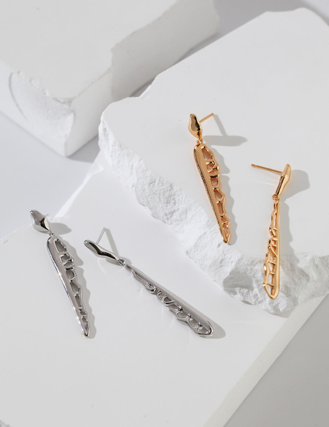 STERLING SILVER AB STYLE SPIKE EARRINGS