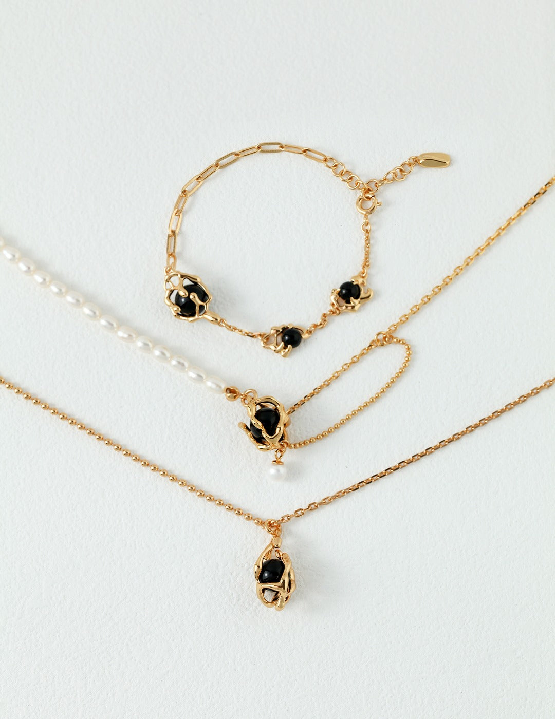 STERLING SILVER AGATE EVERYDAY NECKLACE