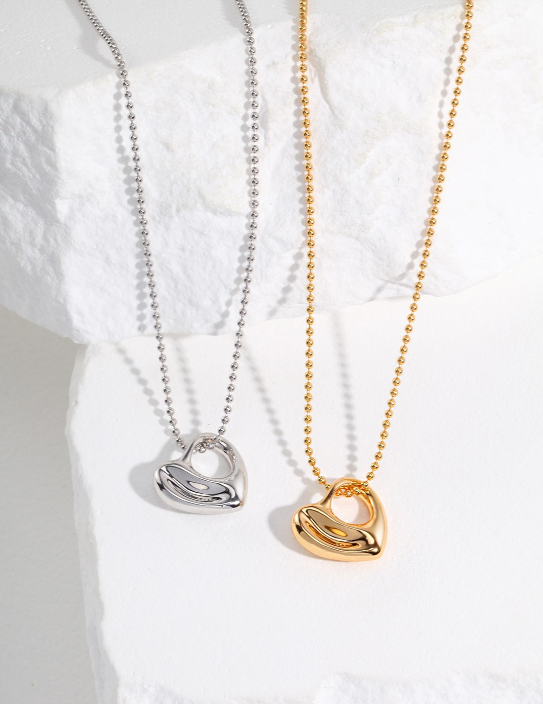 STERLING SILVER CHUBBY LOVE NECKLACE