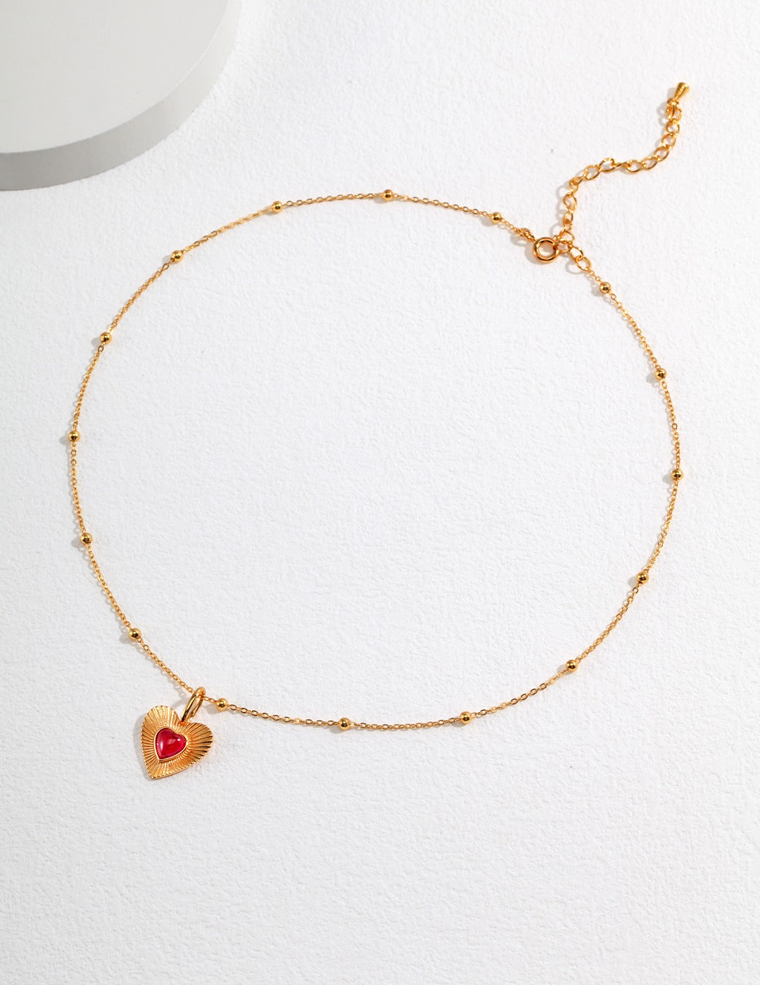 STERLING SILVER GEMSTONE LOVE NECKLACE
