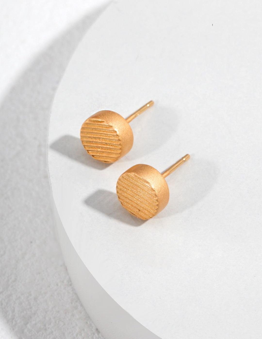 STERLING SILVER CYLINDER HEART EARRINGS
