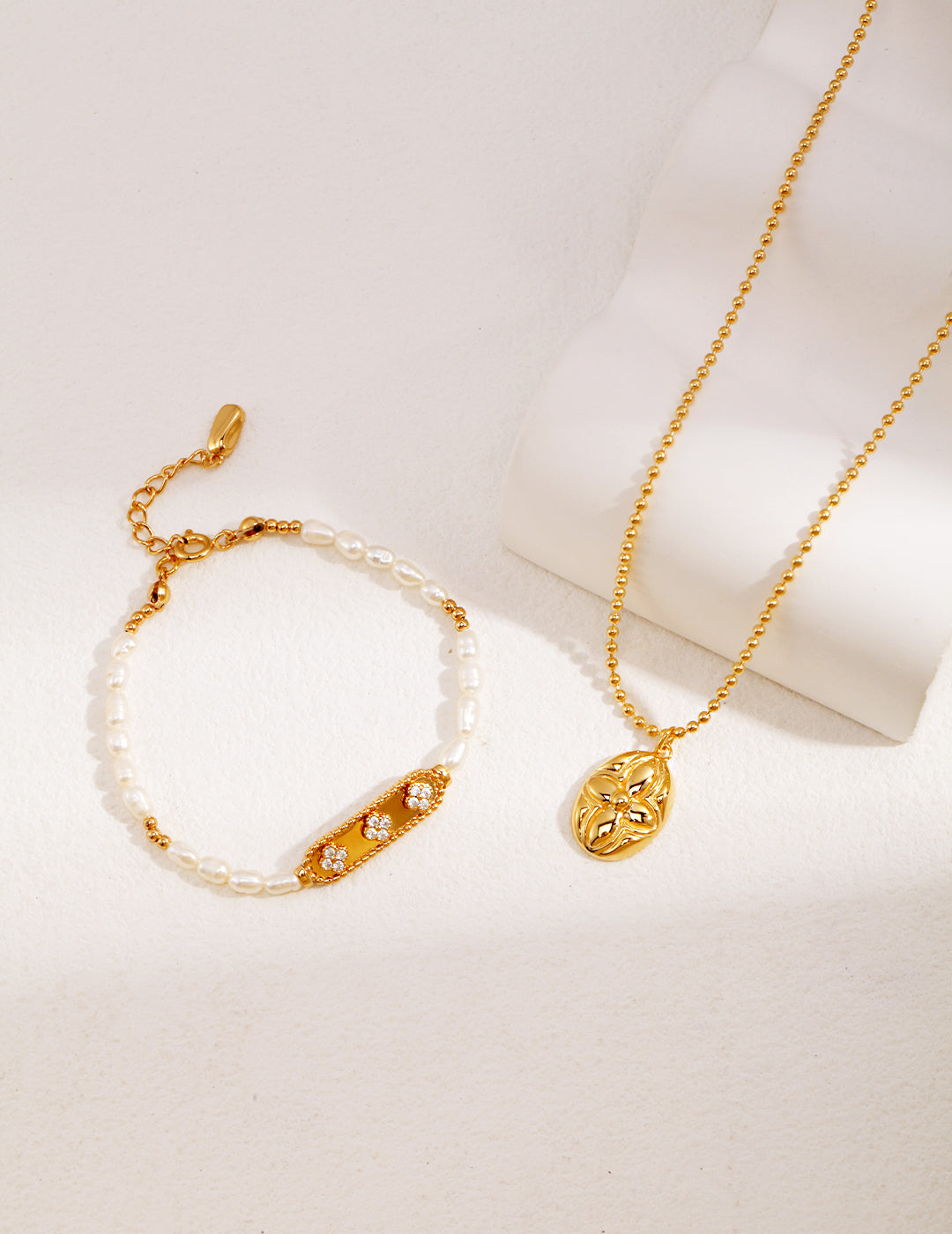 STERLING SILVER FLOWER COIN NECKLACE