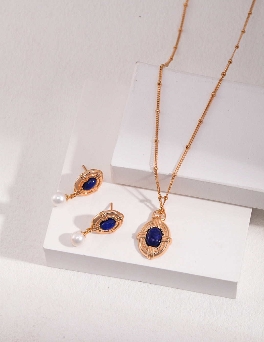 STERLING SILVER LAPIS LAZULI NECKLACE