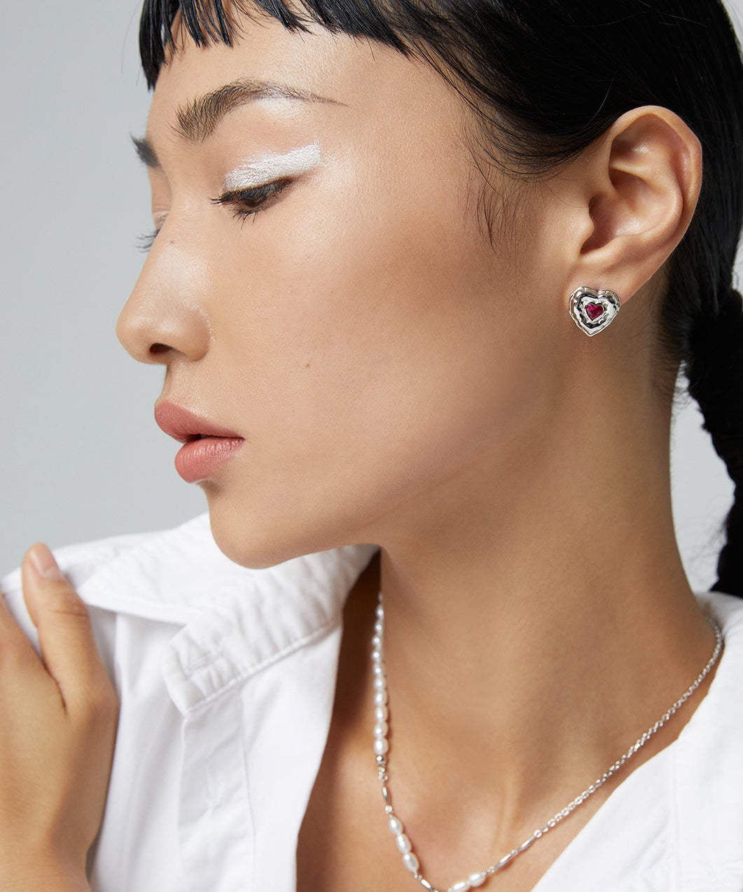 CONFESSION BALLOON SERIES STERLING SILVER LOVE EARRINGS