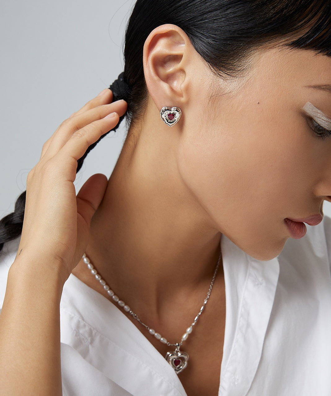 CONFESSION BALLOON SERIES STERLING SILVER LOVE EARRINGS