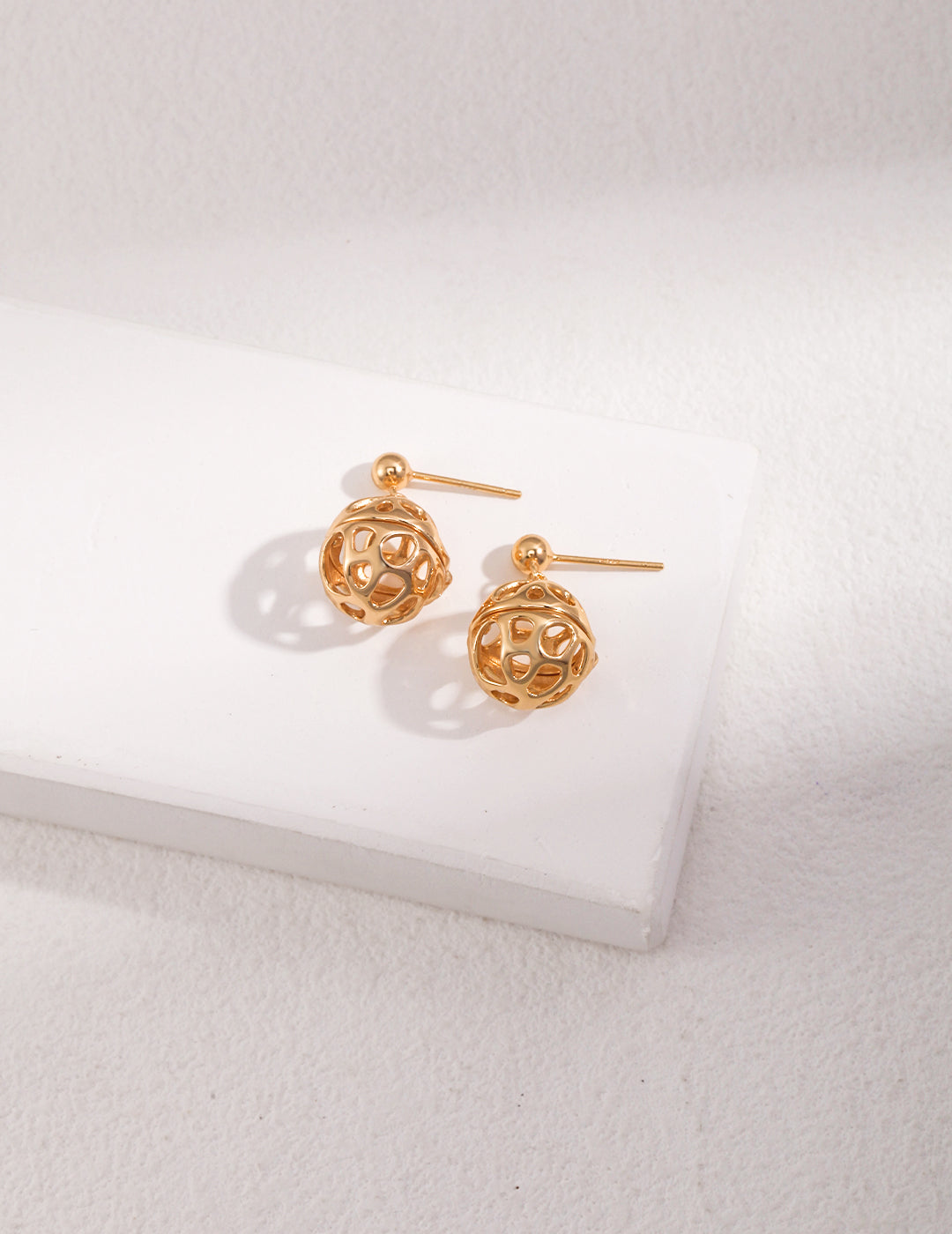 STERLING SILVER FLUID HOLLOW SERIES EARRINGS