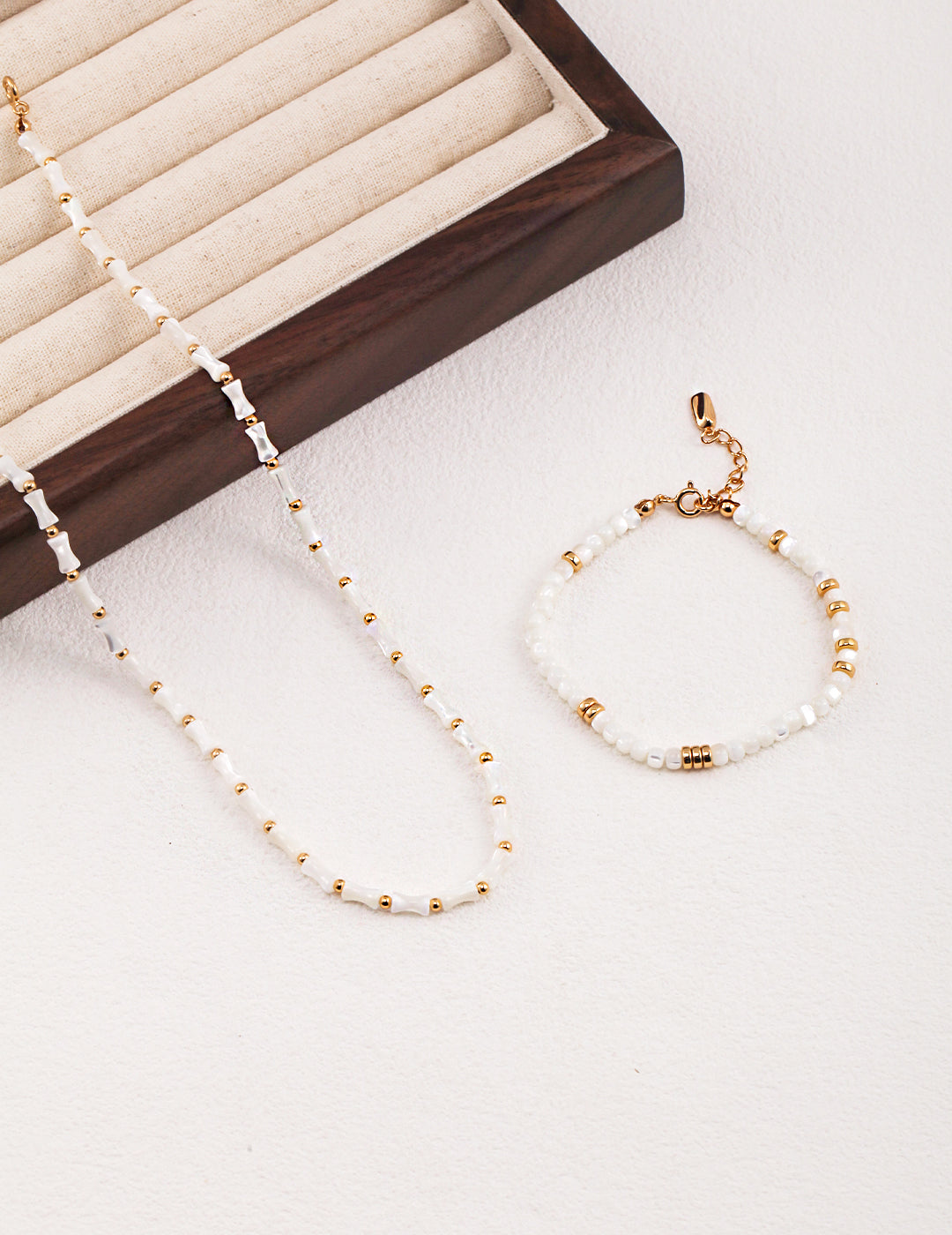 STERLING SILVER BAMBOO NECKLACE