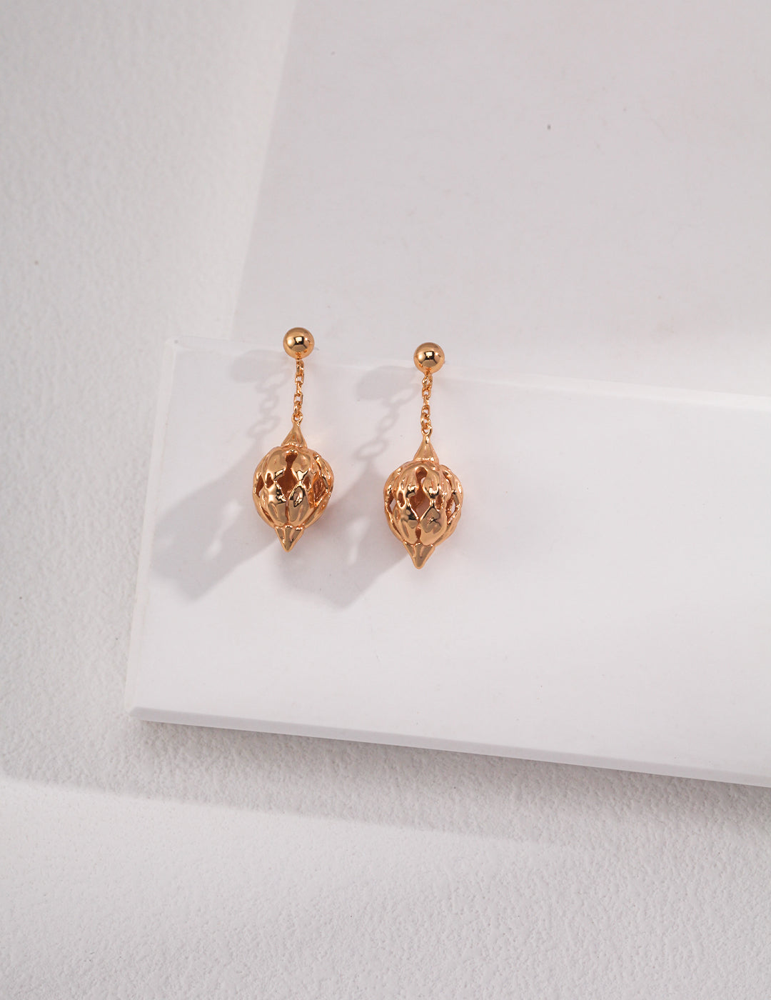 STERLING SILVER FLOWER CLUSTER SERIES DROP STUD EARRINGS