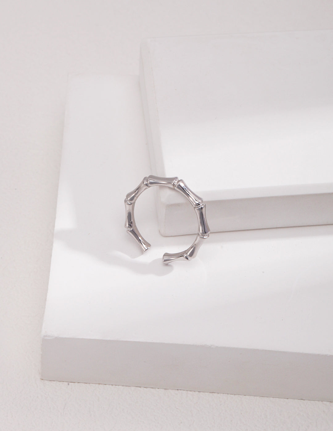 STERLING SILVER VERSATILE BAMBOO STACKING RING