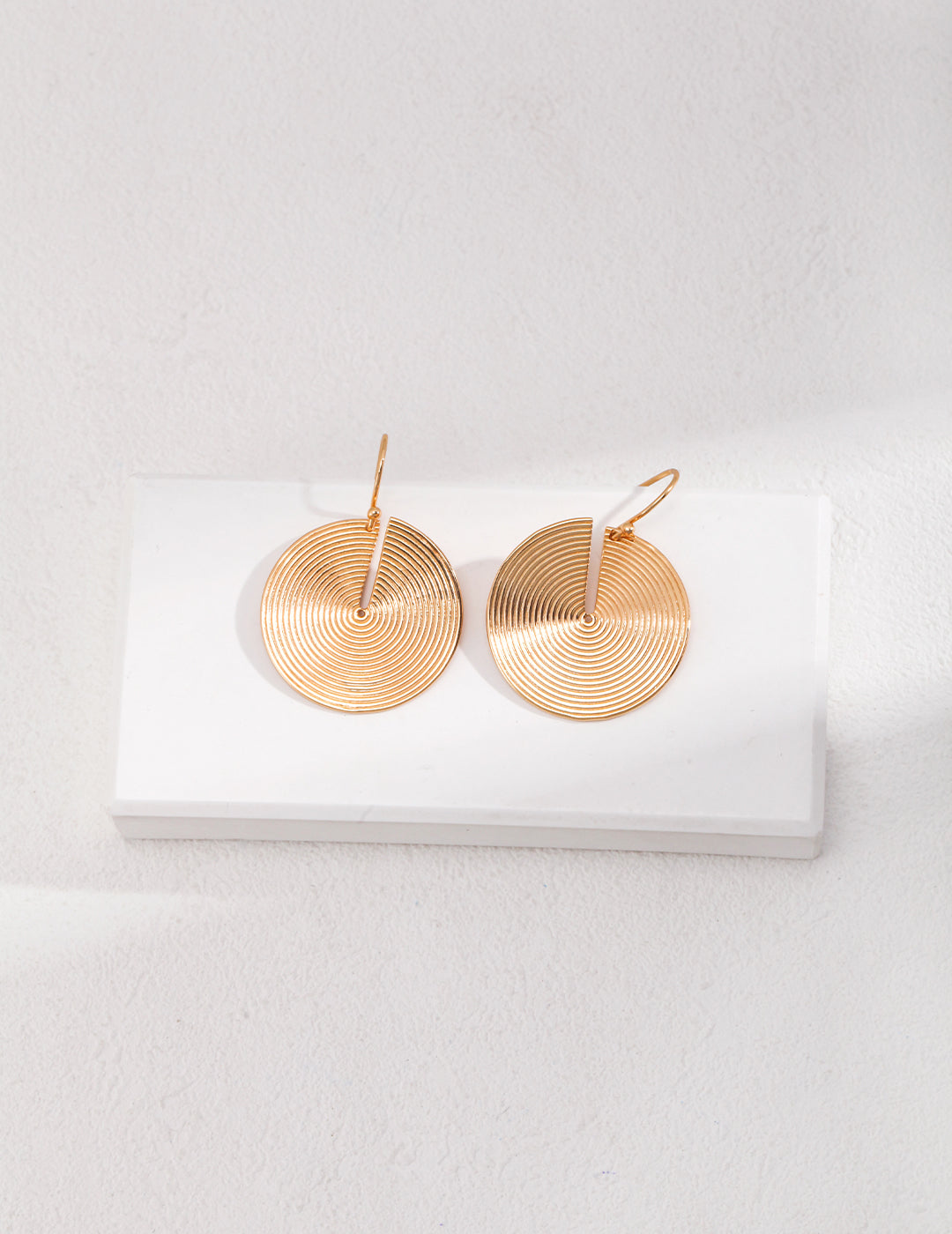 STERLING SILVER THREADED COIN EARRINGS