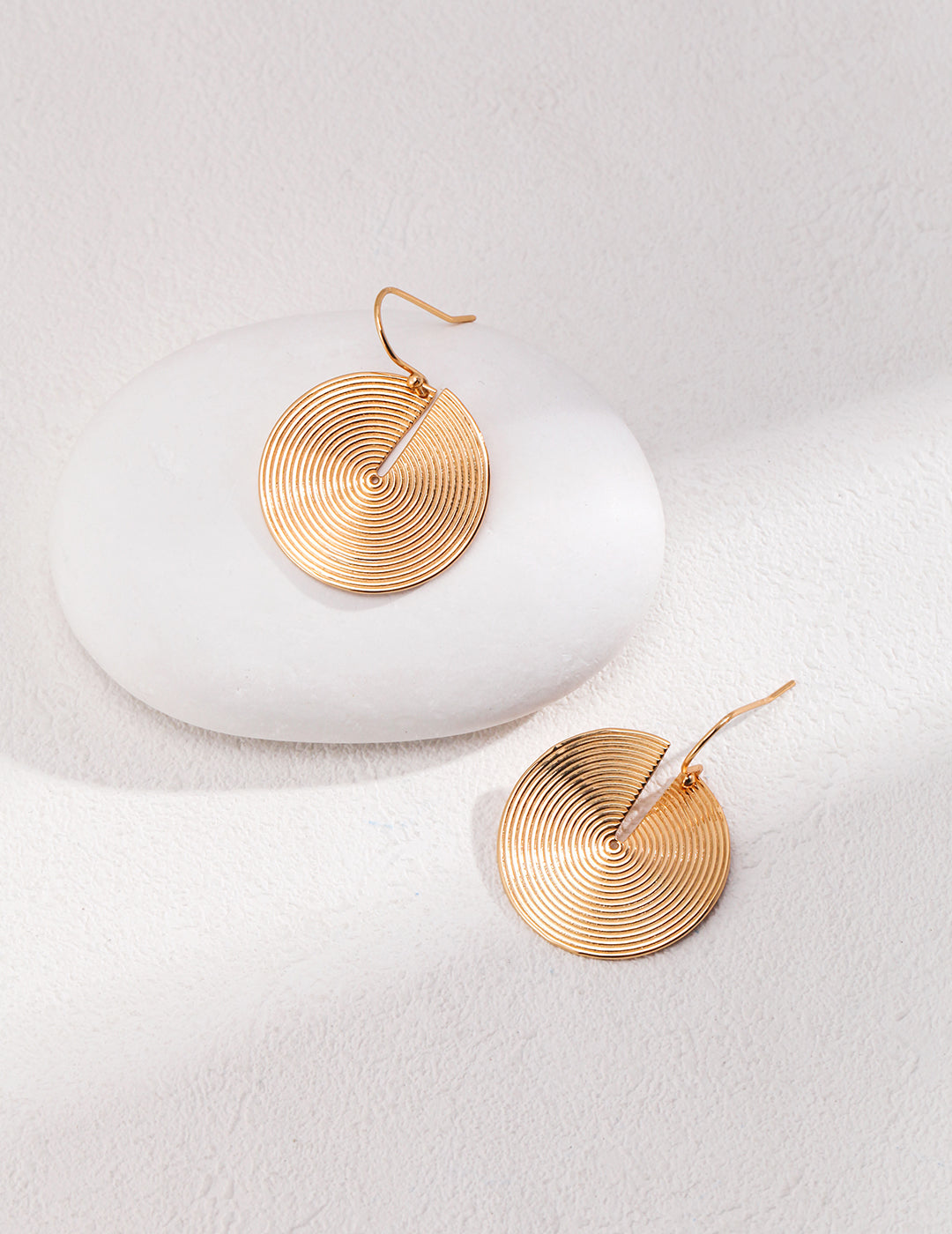 STERLING SILVER THREADED COIN EARRINGS