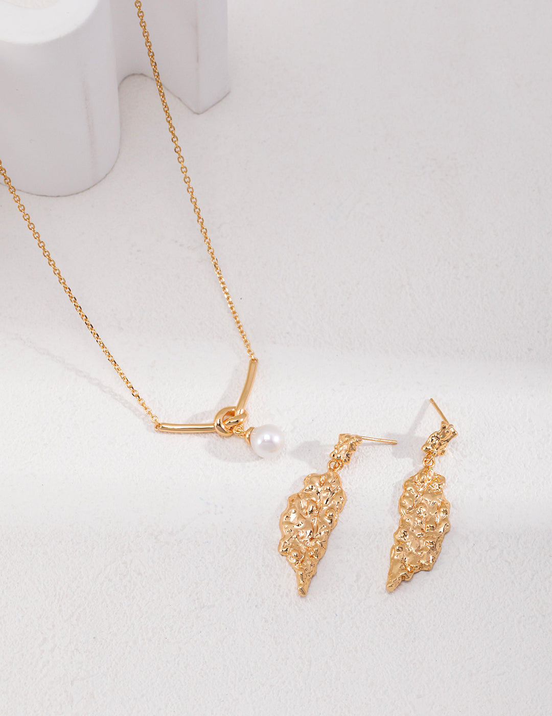 STERLING SILVER HAND-CARVED LEAFY DROP EARRINGS
