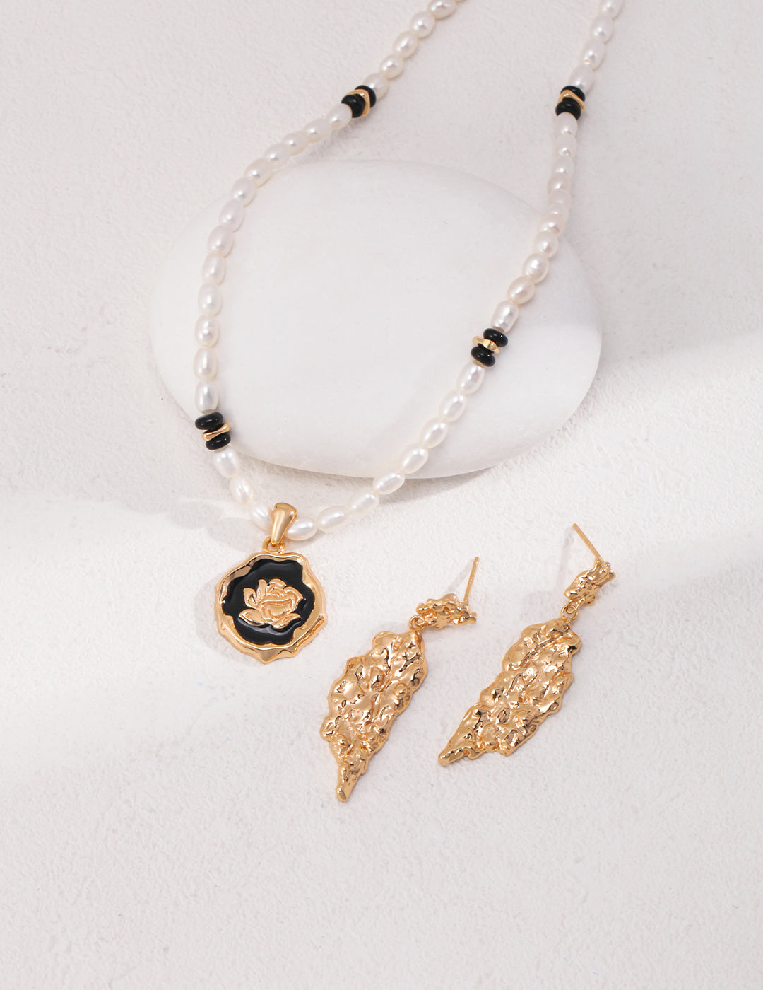 STERLING SILVER HAND-CARVED LEAFY DROP EARRINGS