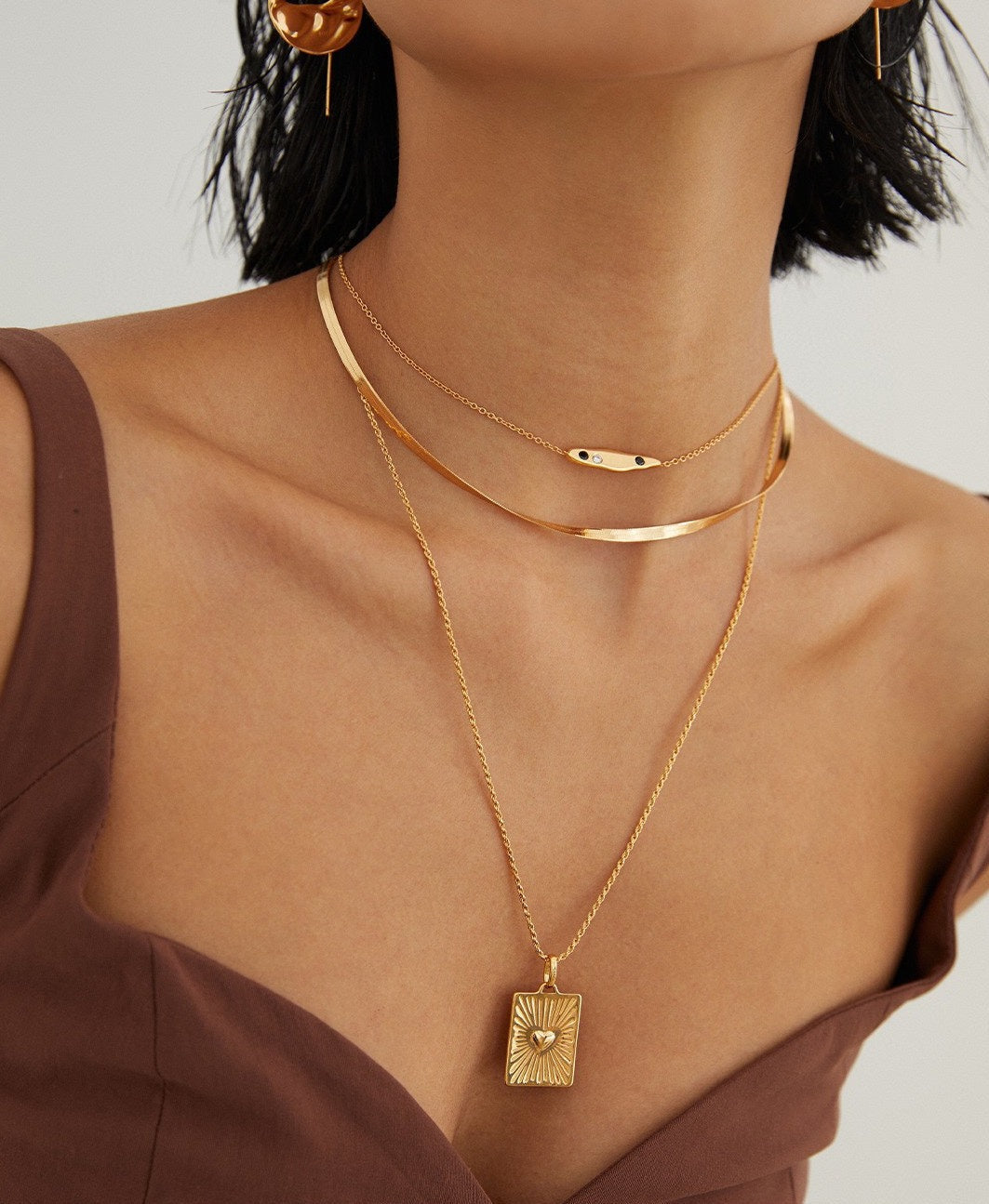 STERLING SILVER BLADE SNAKE BONE CHAIN