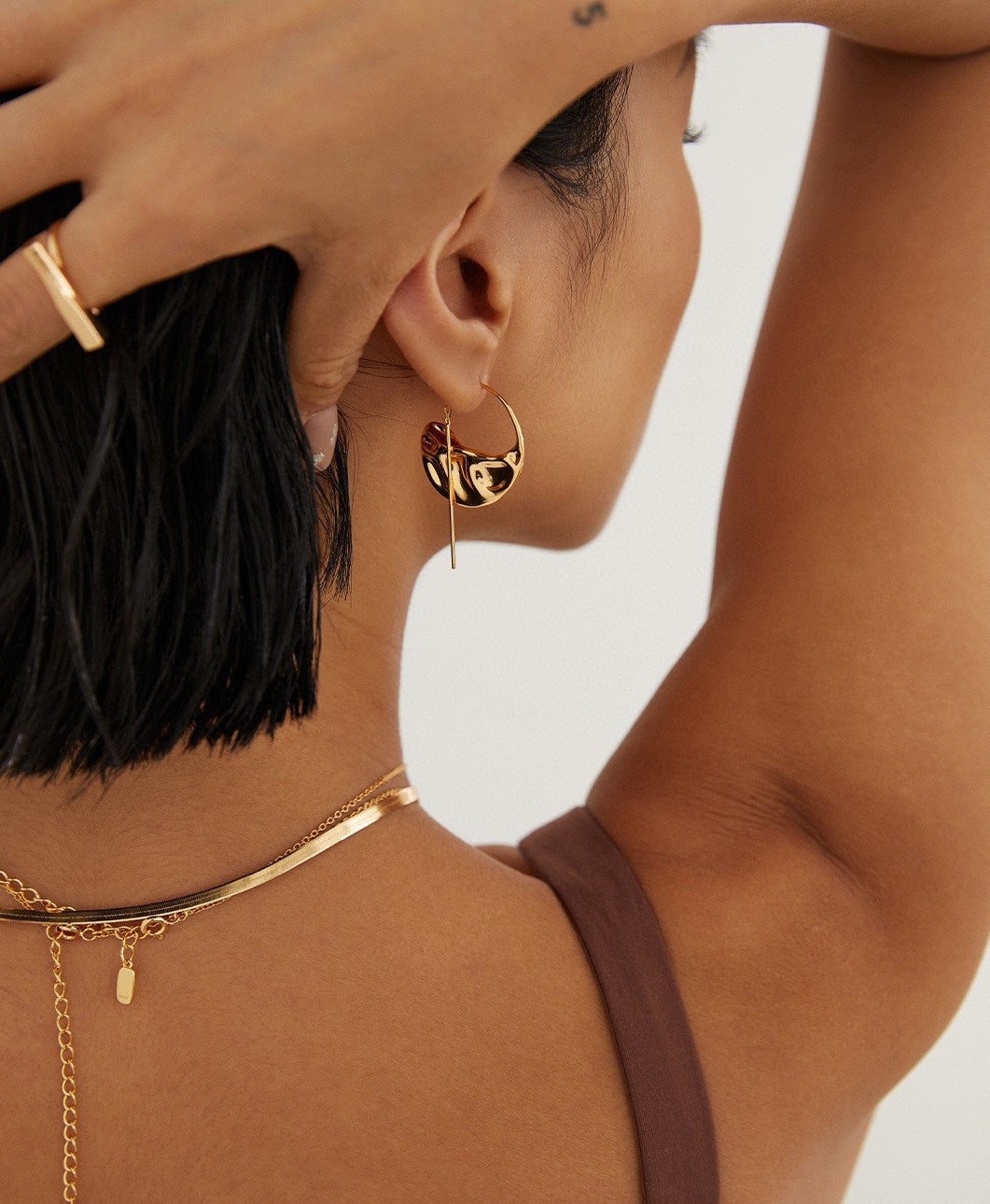 STERLING SILVER BLADE SNAKE BONE CHAIN