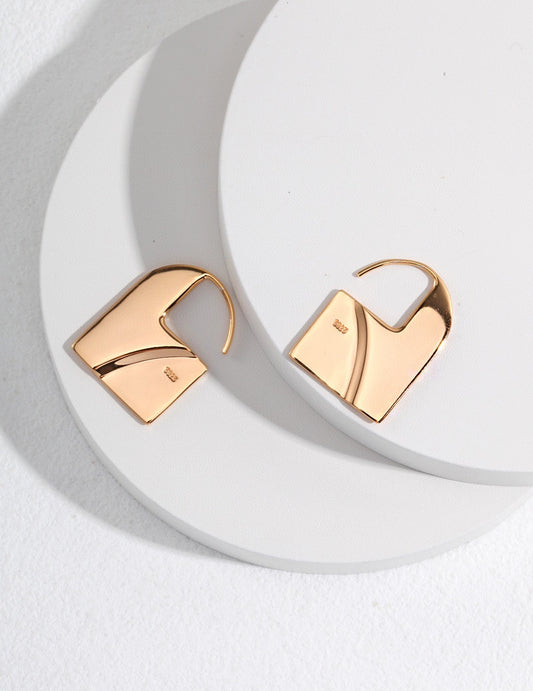 STERLING SILVER DOME HOOP EARRINGS