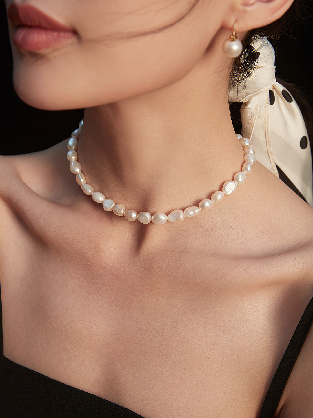 NATURAL BAROQUE PEARL VERSATILE NECKLACE