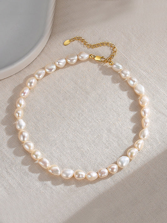 NATURAL BAROQUE PEARL VERSATILE NECKLACE