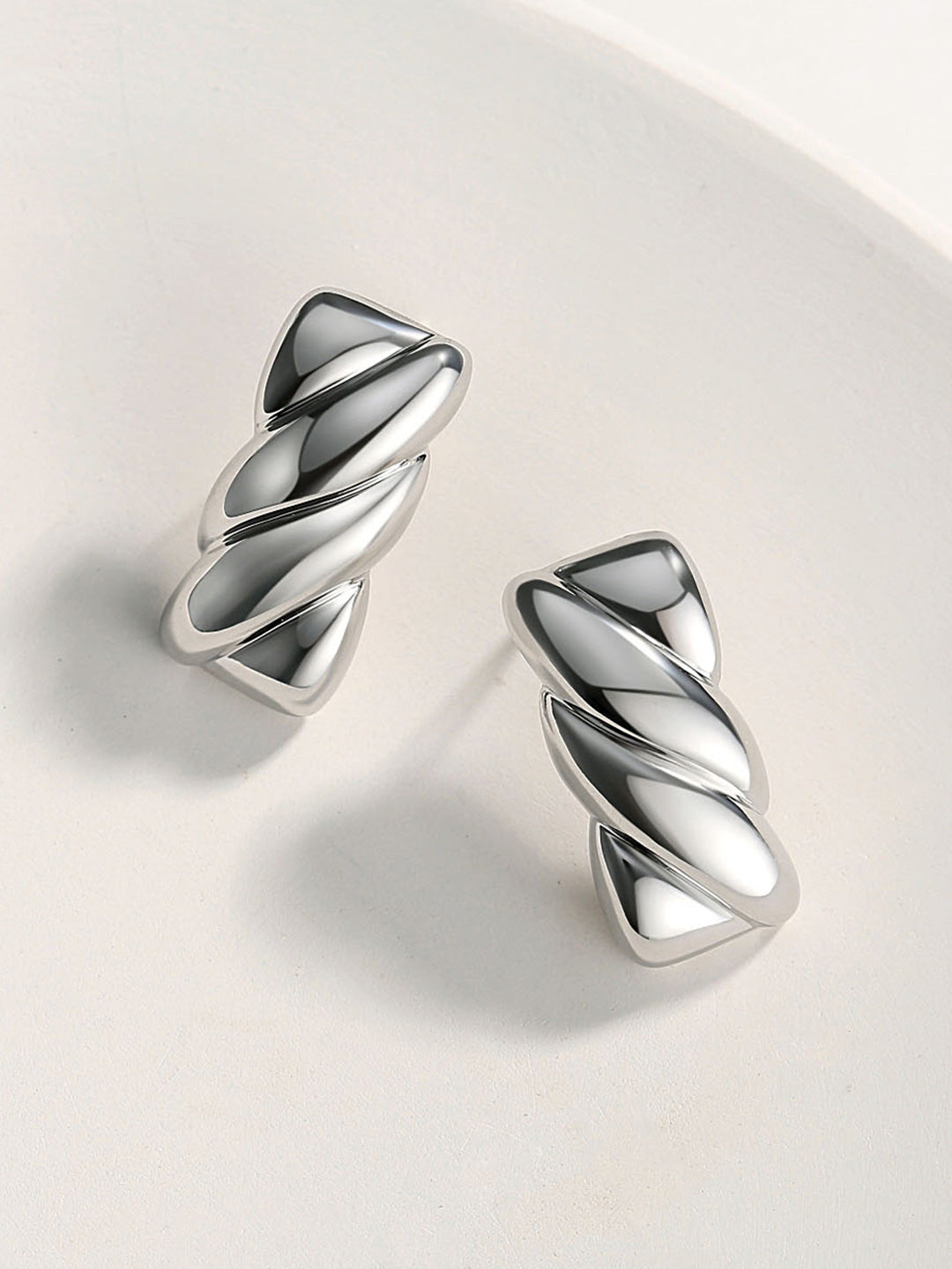 STERLING SILVER CHUNKY STUD EARRINGS