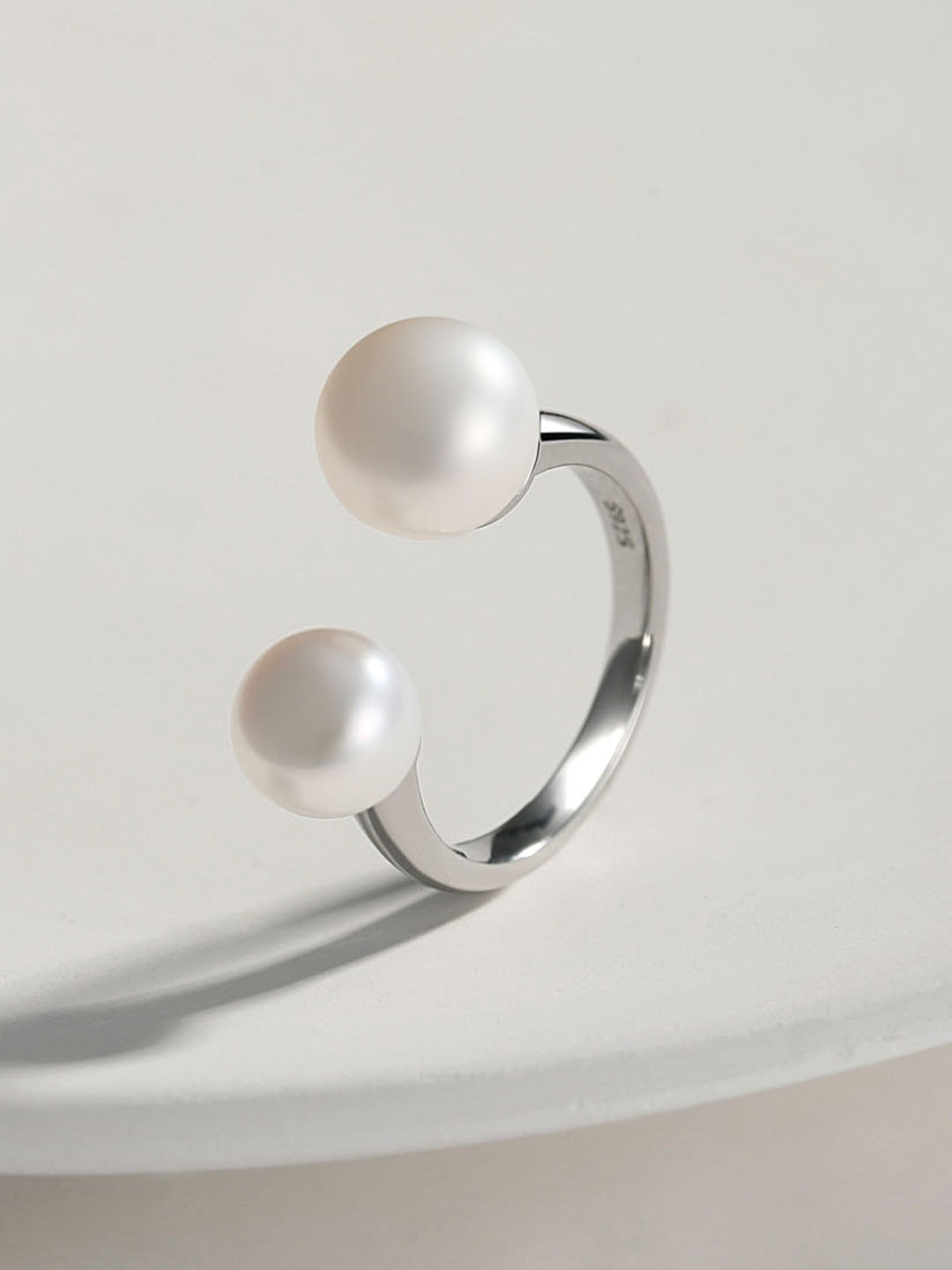 NATURAL PEARL STERLING SILVER RING