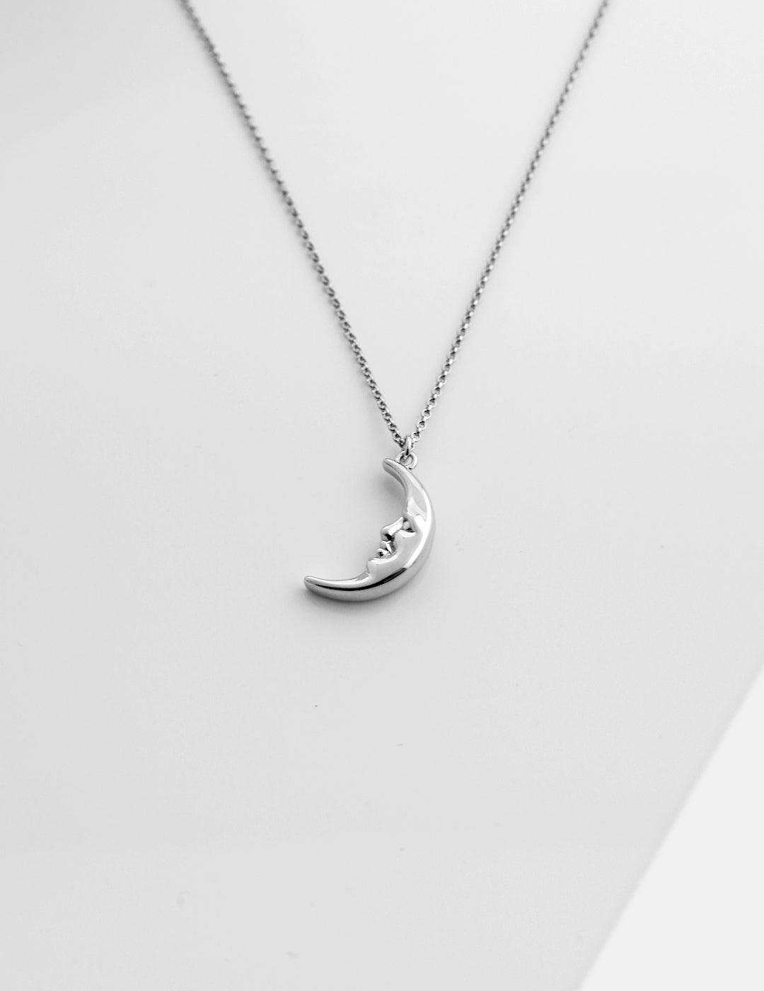 STERLING SILVER MOON NECKLACE