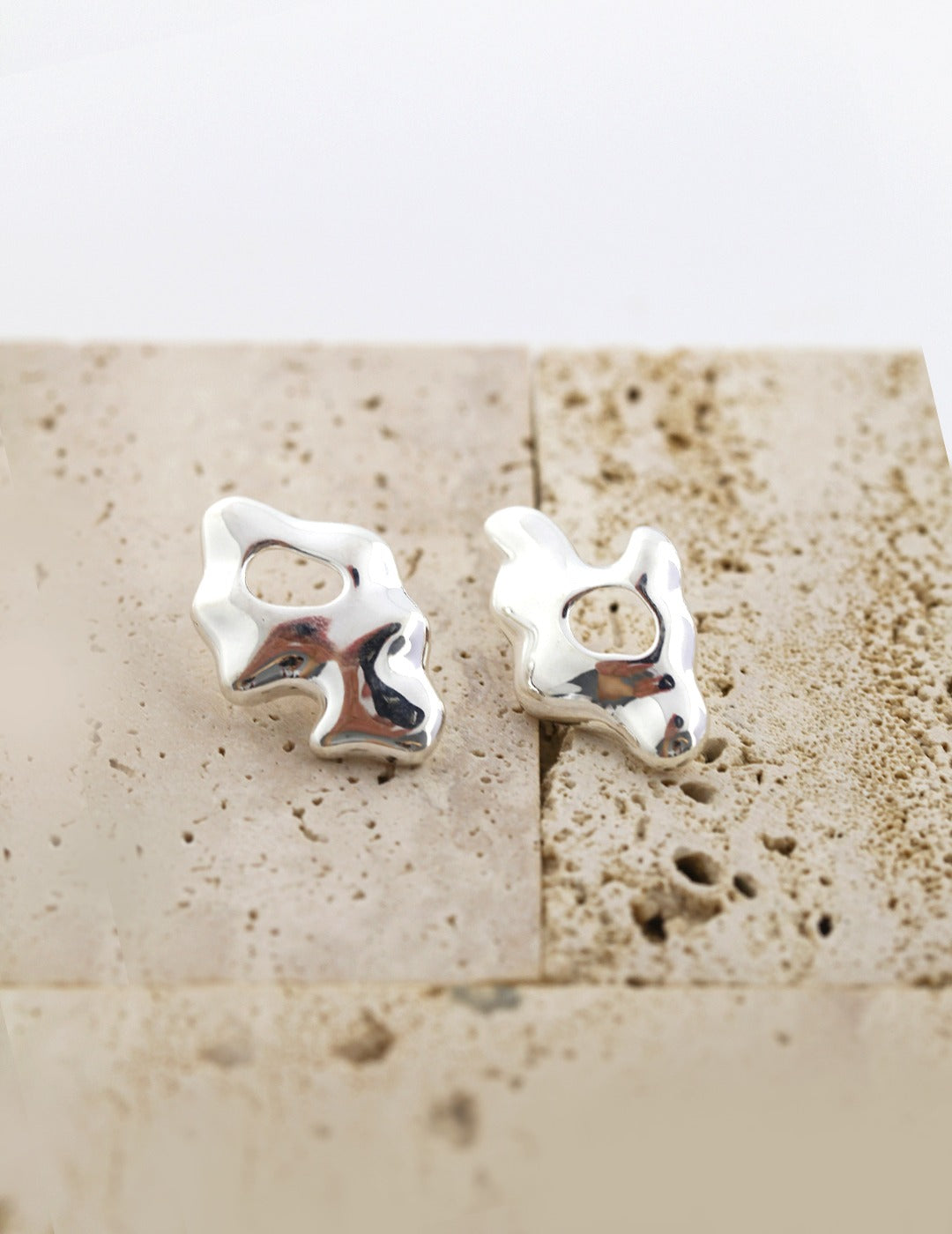 STERLING SILVER AB STYLE VERSATILE CHUNKY EARRINGS