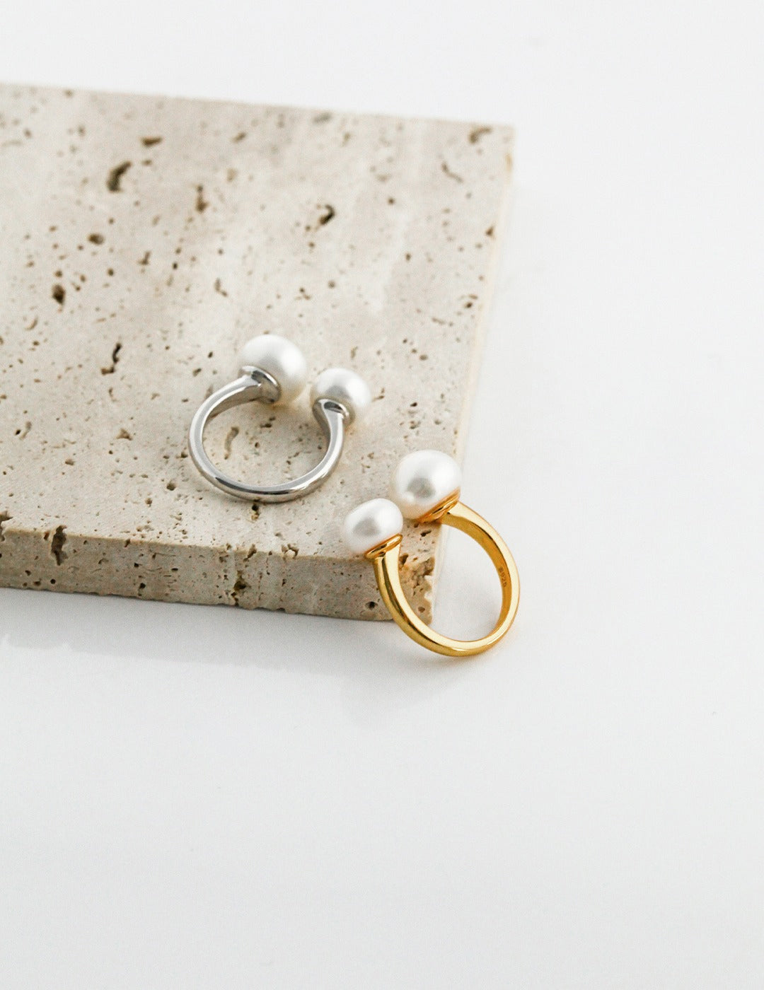 NATURAL PEARL STERLING SILVER RING