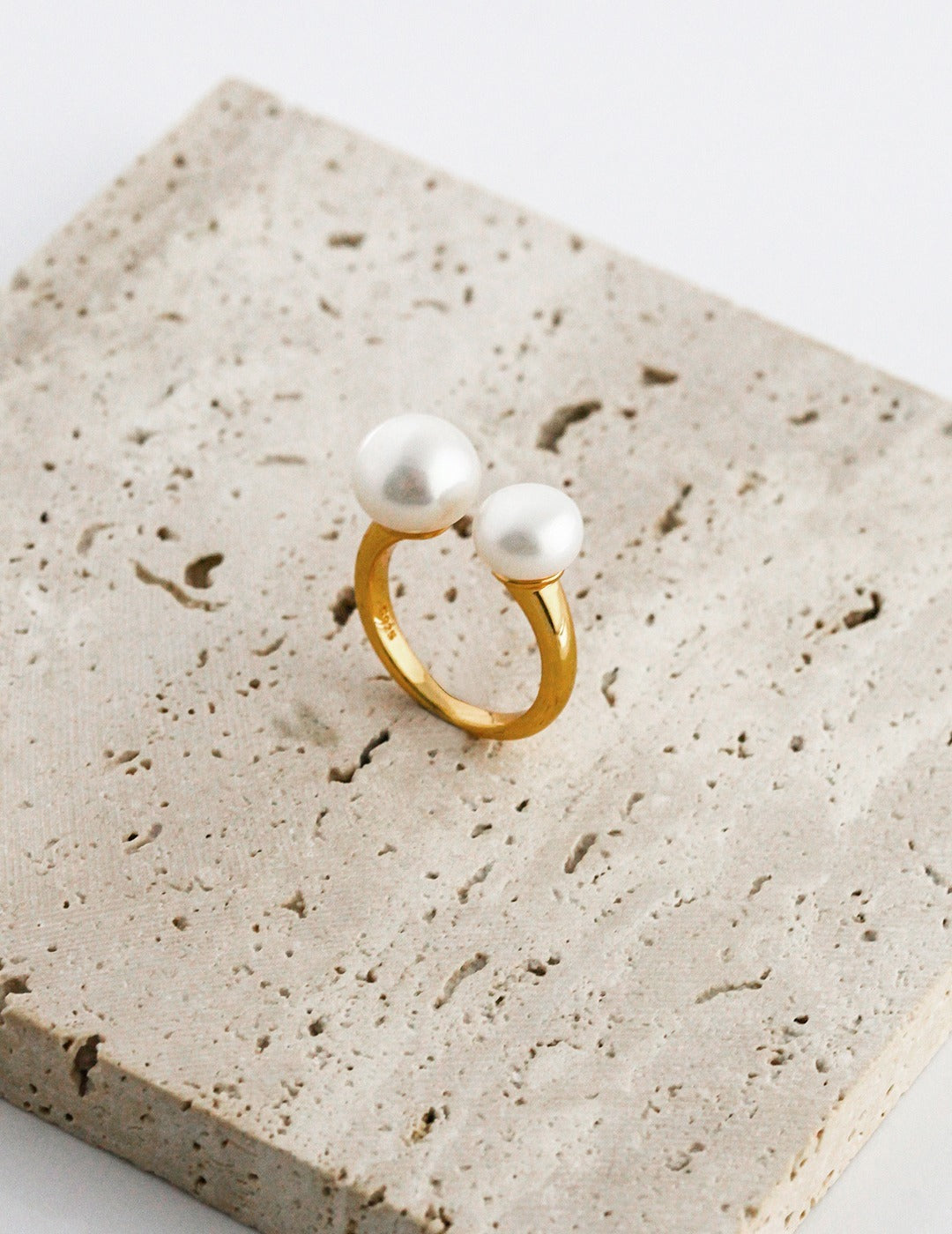 NATURAL PEARL STERLING SILVER RING