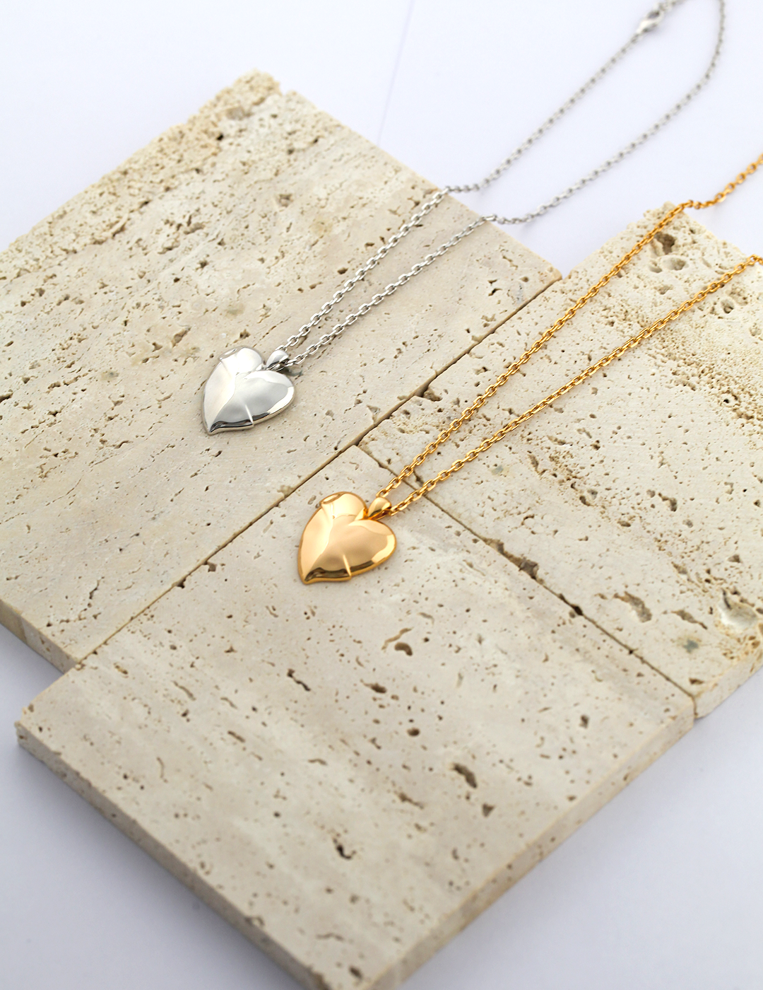 STERLING SILVER LOVE IRREGULAR NECKLACE