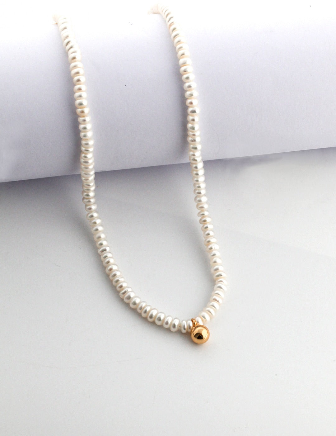 STERLING SILVER PEARL EVERYDAY CHOKER NECKLACE