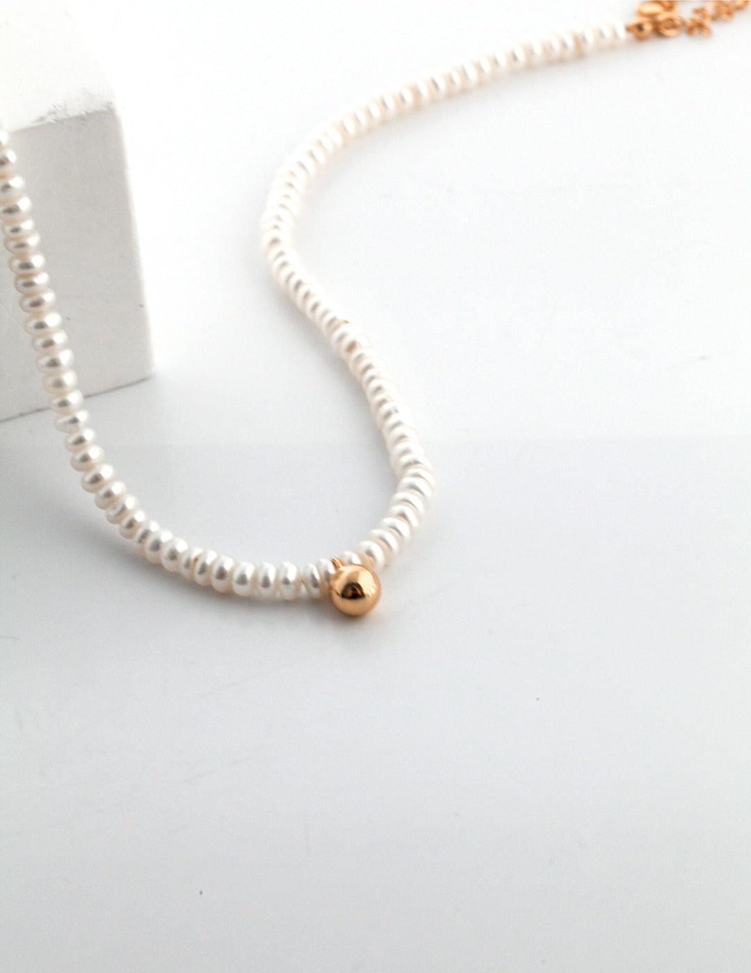 STERLING SILVER PEARL EVERYDAY CHOKER NECKLACE