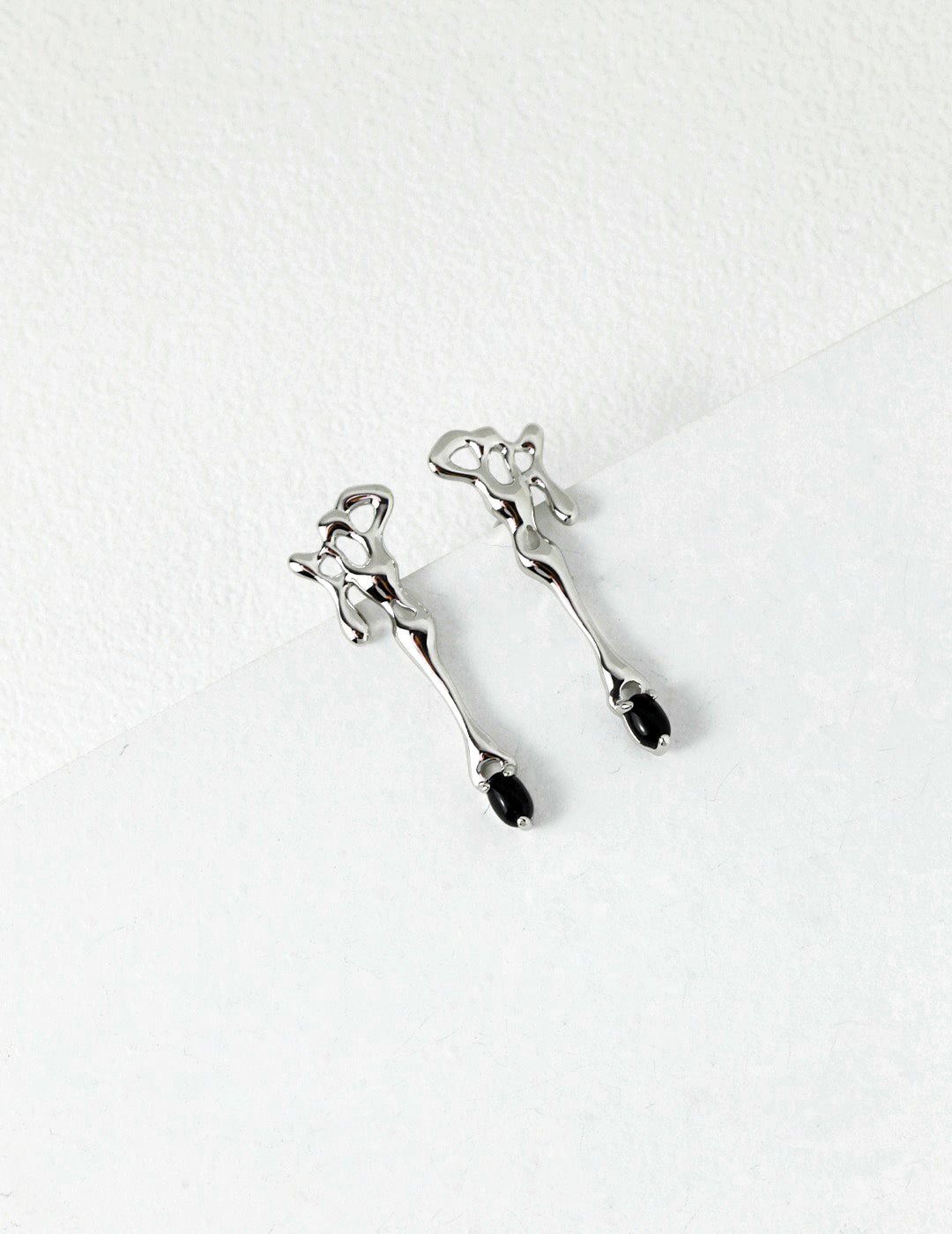 STERLING SILVER AGATE EARRINGS