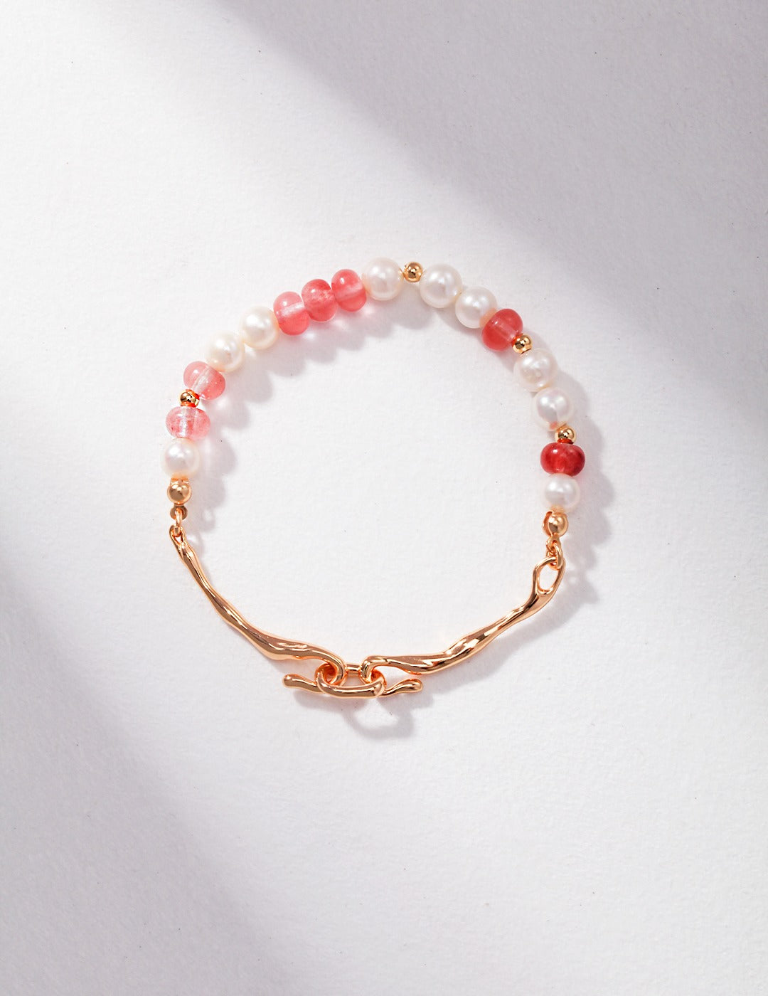 STERLING SILVER GEMSTONE PEARL BRACELET
