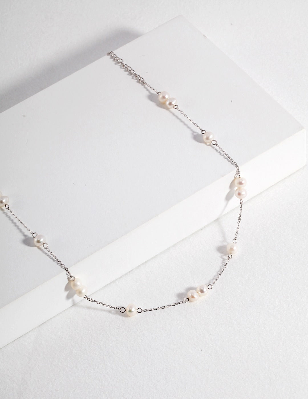 STERLING SILVER PEARL EVERYDAY NECKLACE