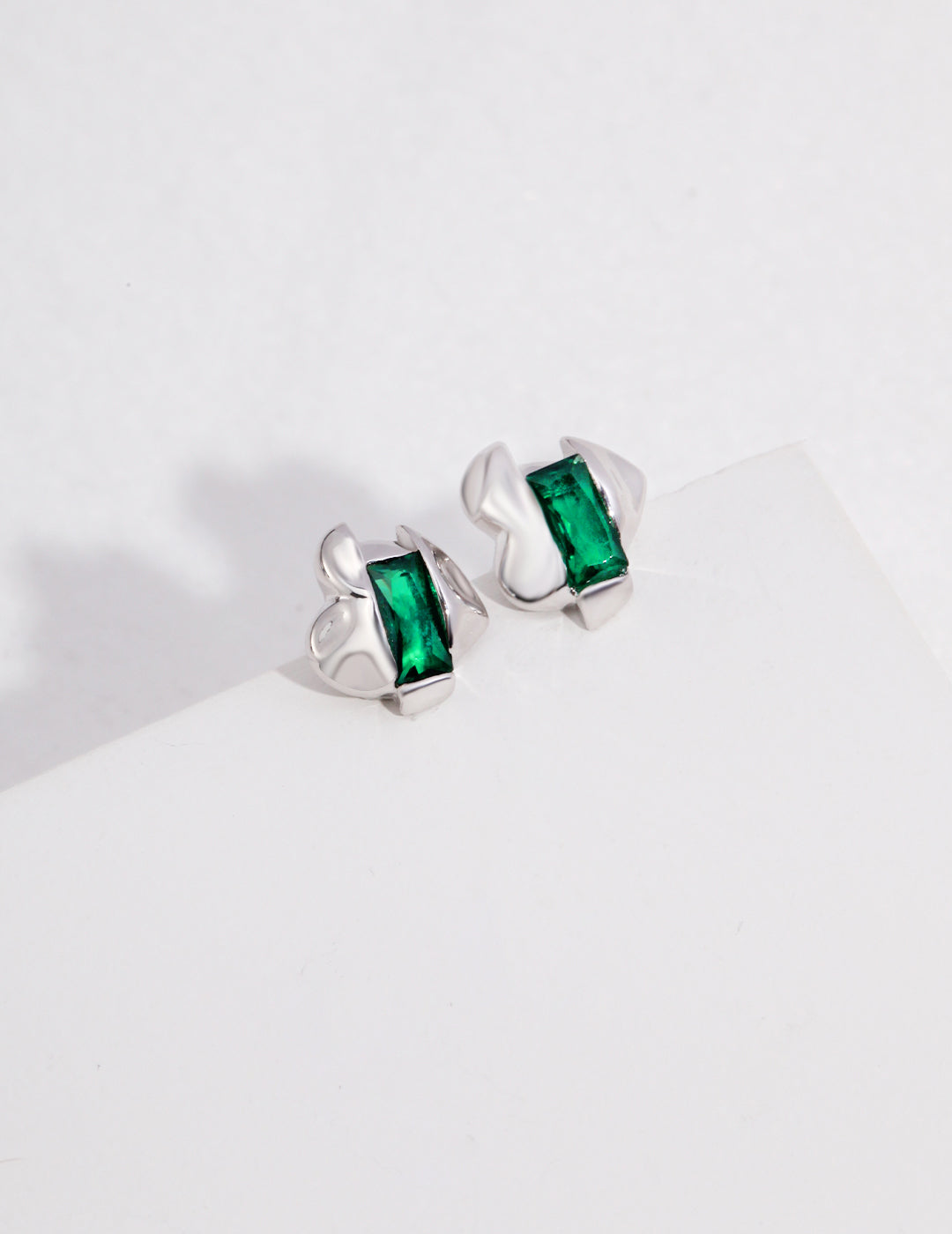 STERLING SILVER ZIRCON MINI STUD EARRINGS