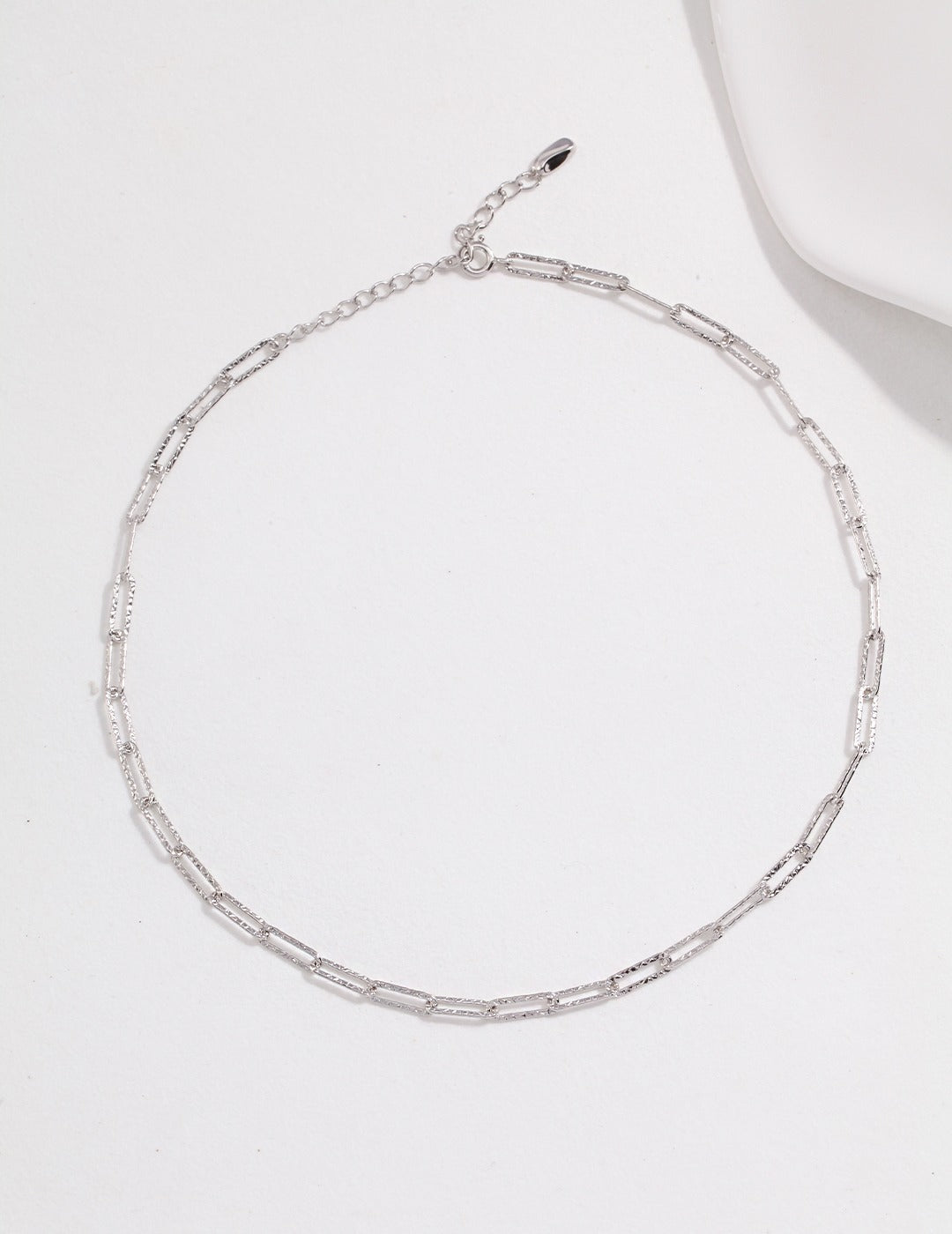 STERLING SILVER STACKING CHAIN NECKLACE