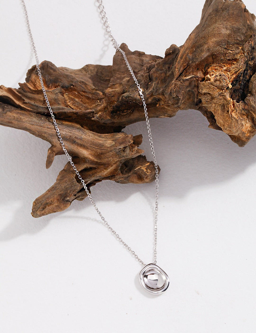 STERLING SILVER COIN PENDANT NECKLACE