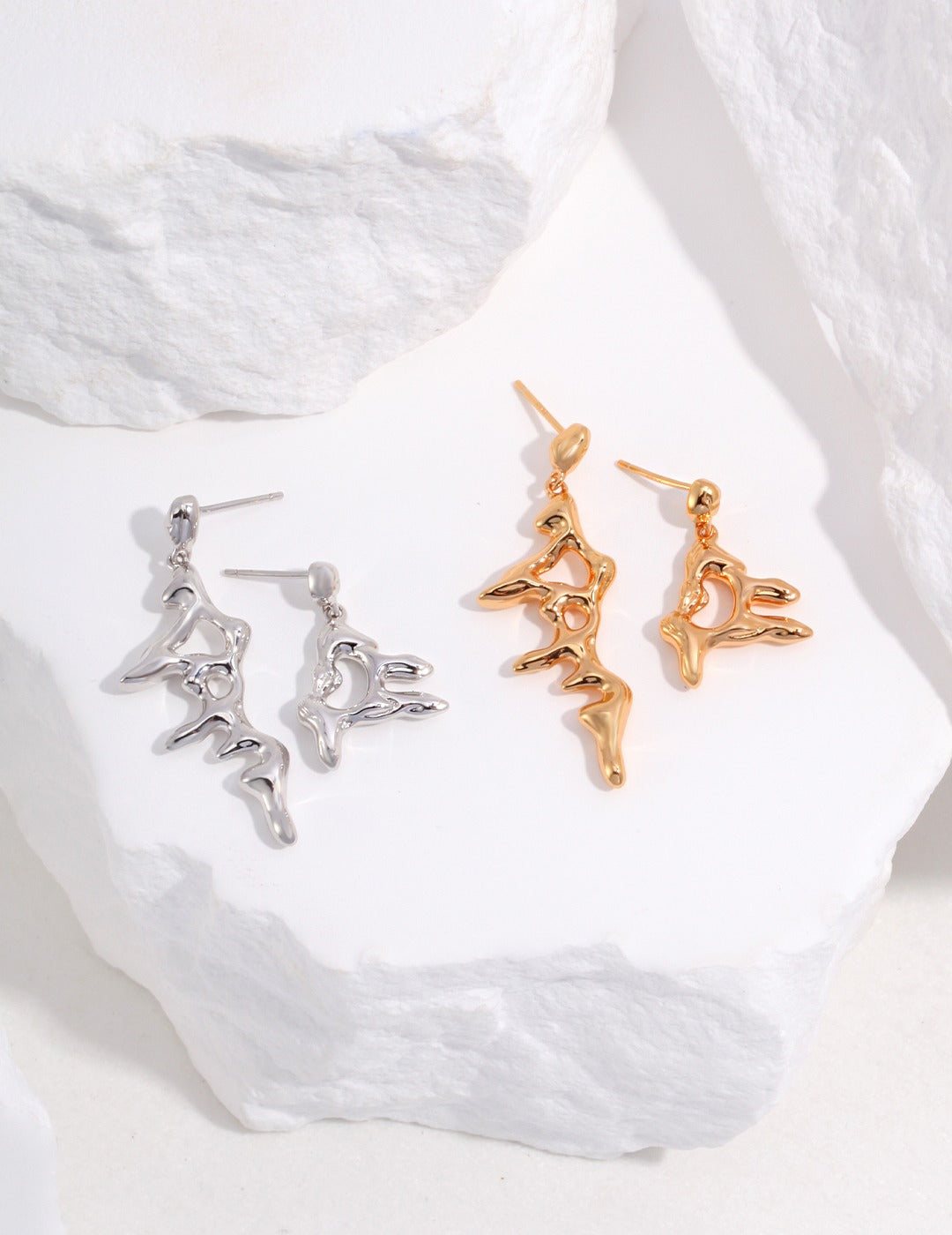 STERLING SILVER SPIKE EARRINGS