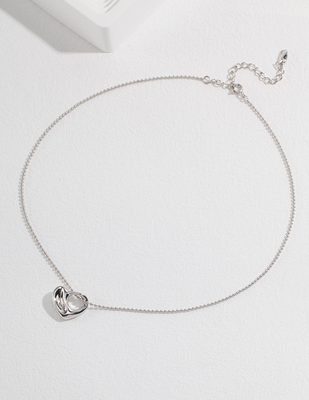 STERLING SILVER CHUBBY LOVE NECKLACE