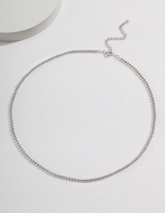 STERLING SILVER ABACUS BEAD CHAIN