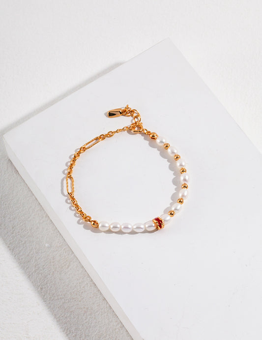 STREAM SERIES DRIP GLAZE PEARL BRACELET